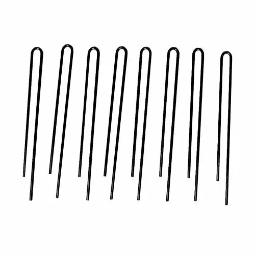 Exercise Pen Ground Stakes Pack Of 8 Replacement Ground Stakes For Outdoor Exercise Penspet Playpens. Fits All Metal Models. Black