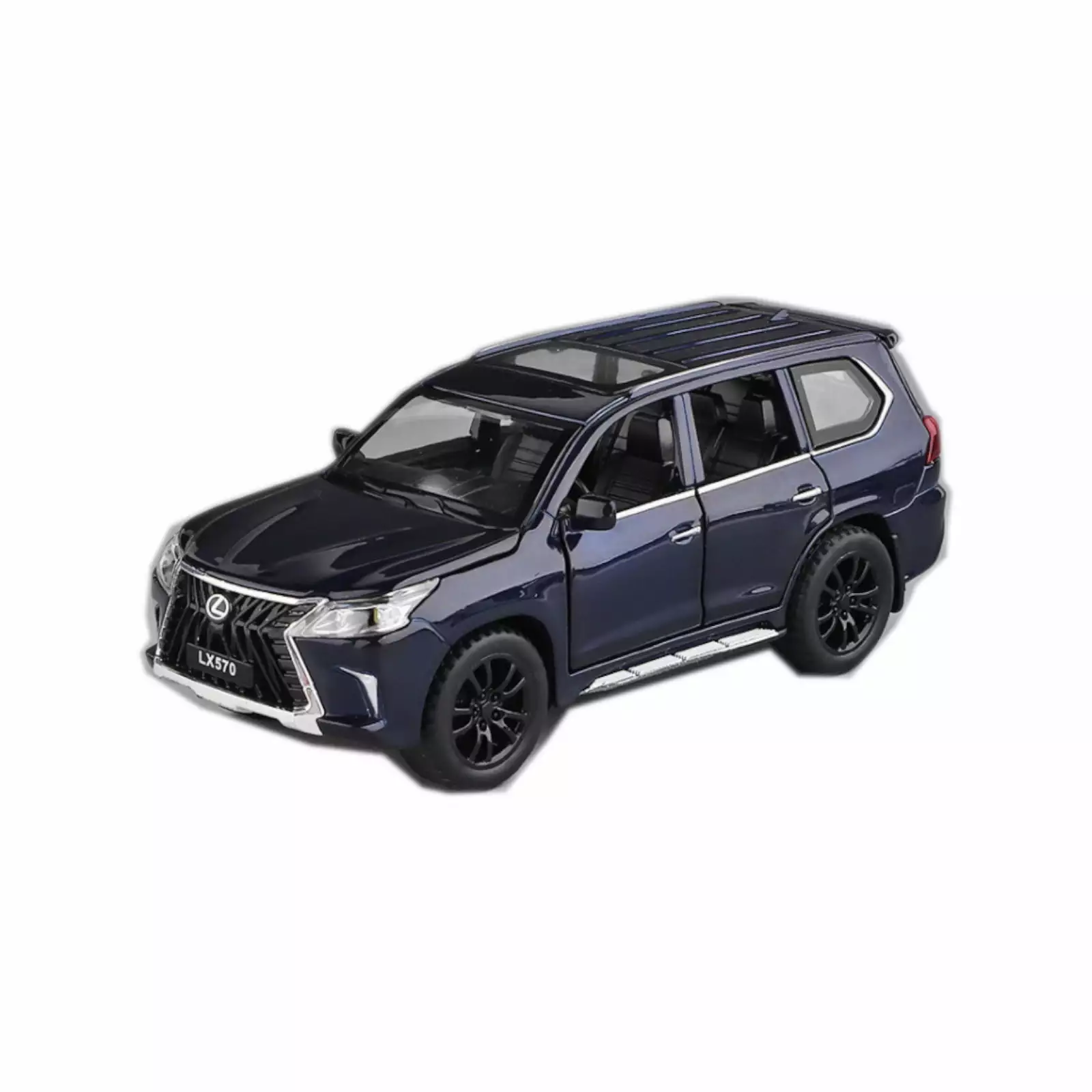 1:32 Model Toy Car Diecast Alloy Sound&Light Pull Back Car Model Toy Gift For Lexus LX570 SUV Toy Car for Present Colletion