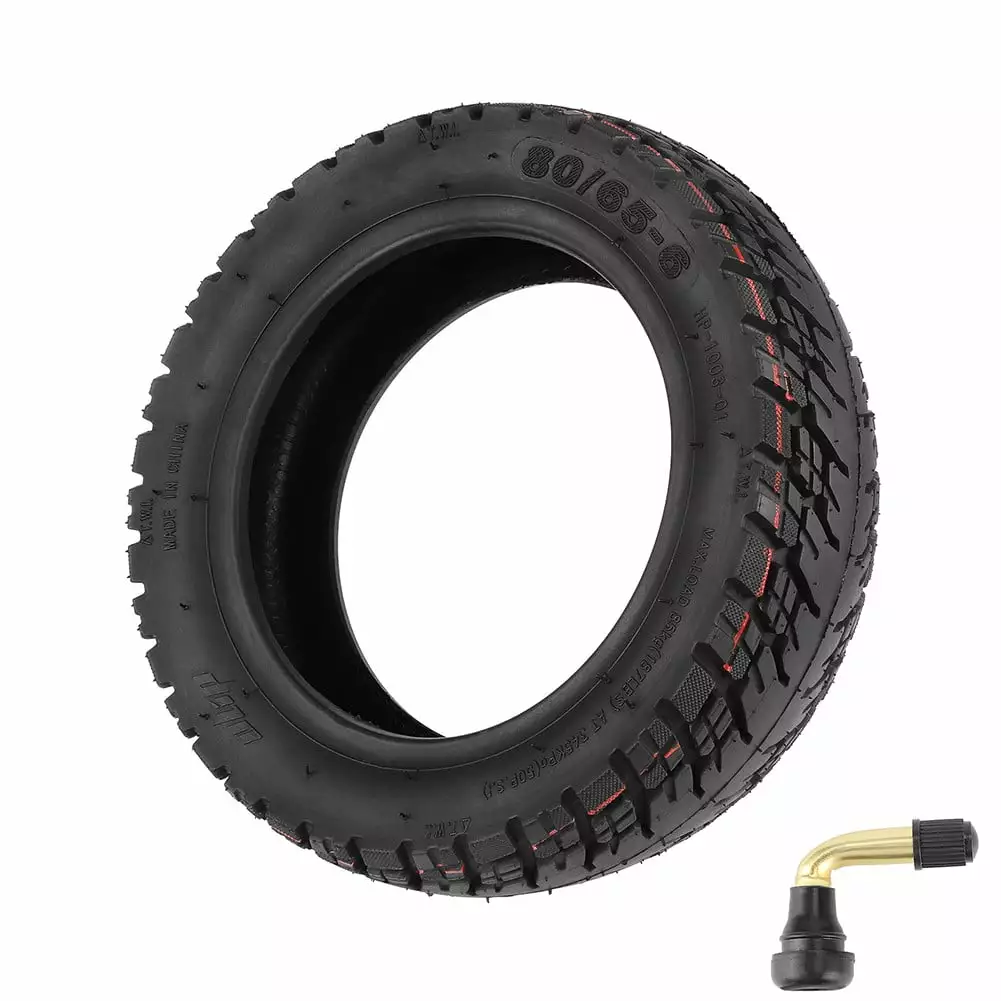 10 Inch 80/65-6 Off-Road Tubeless Tires for Kaabo Mantis 10 Electric Scooter