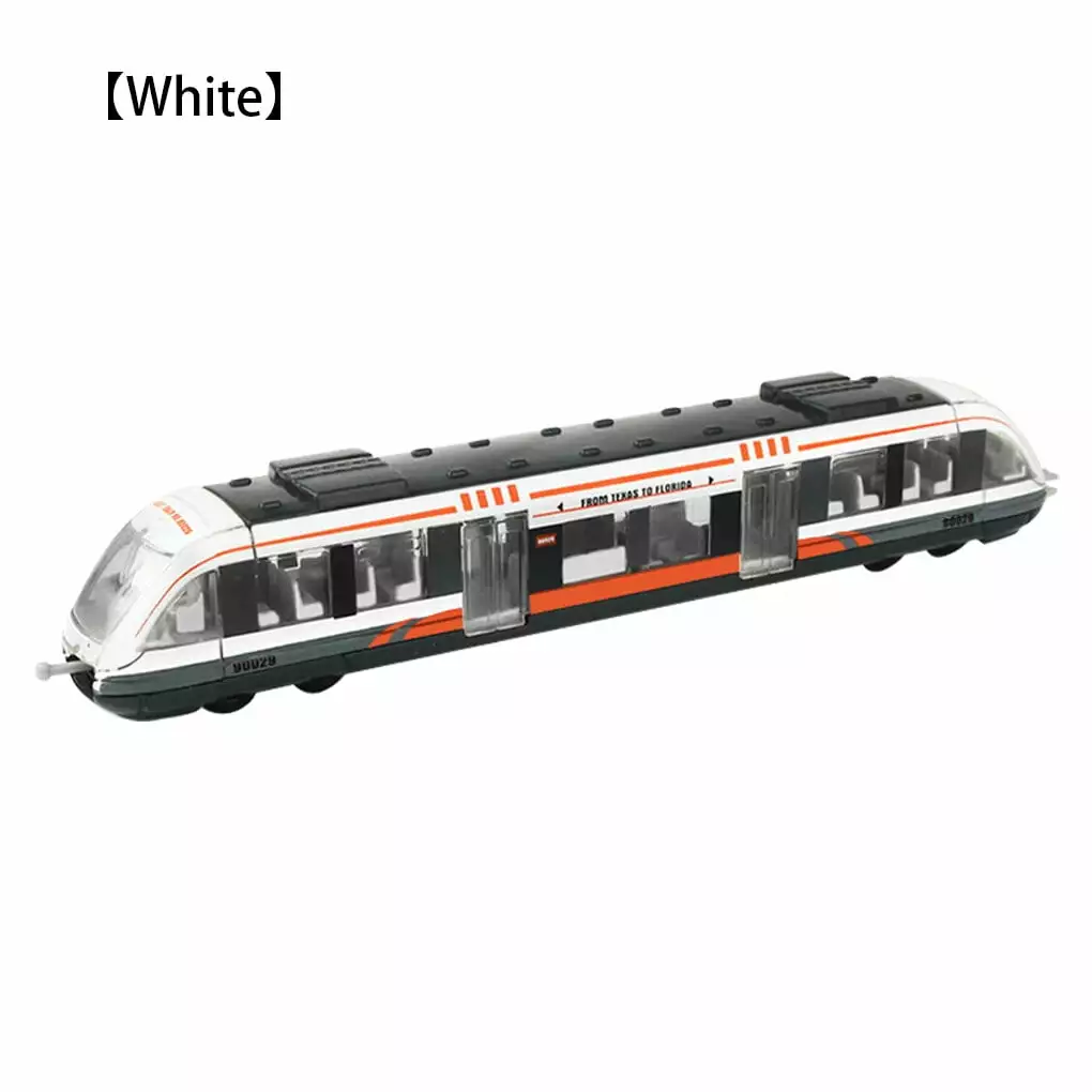 1111Fourone Train Toy Mini Simulation Metro Model Inertia Sliding Alloy Plastic Vehicle Children Toy