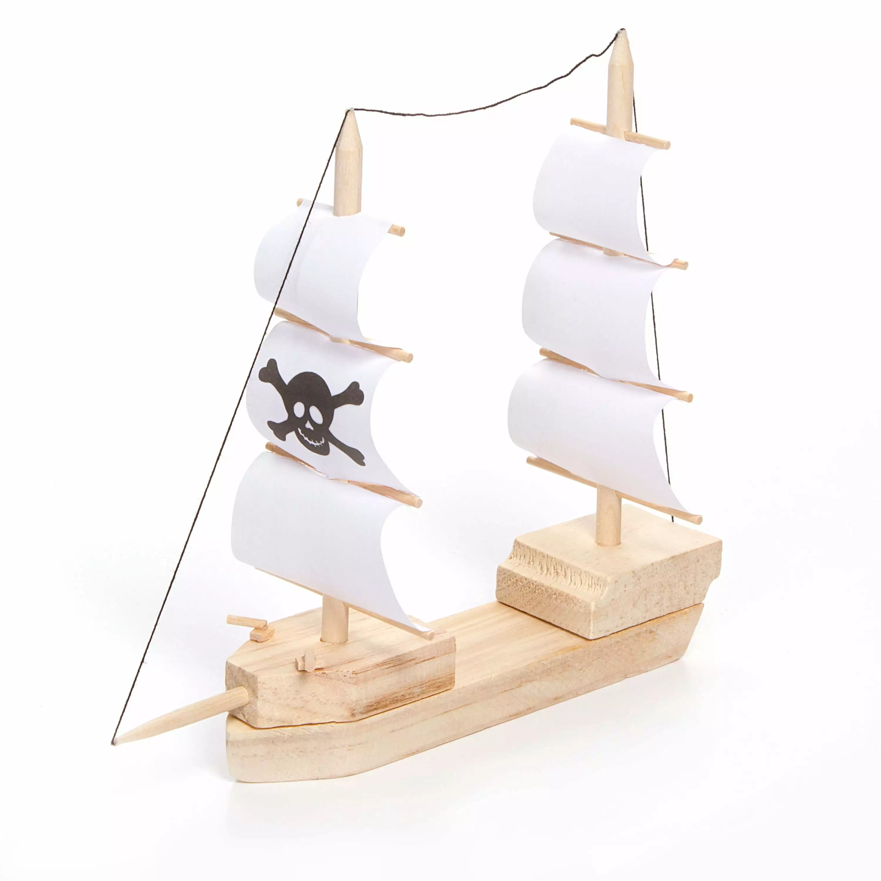 12 Pack: Wooden Model Pirate Ship Kit by Creatology?