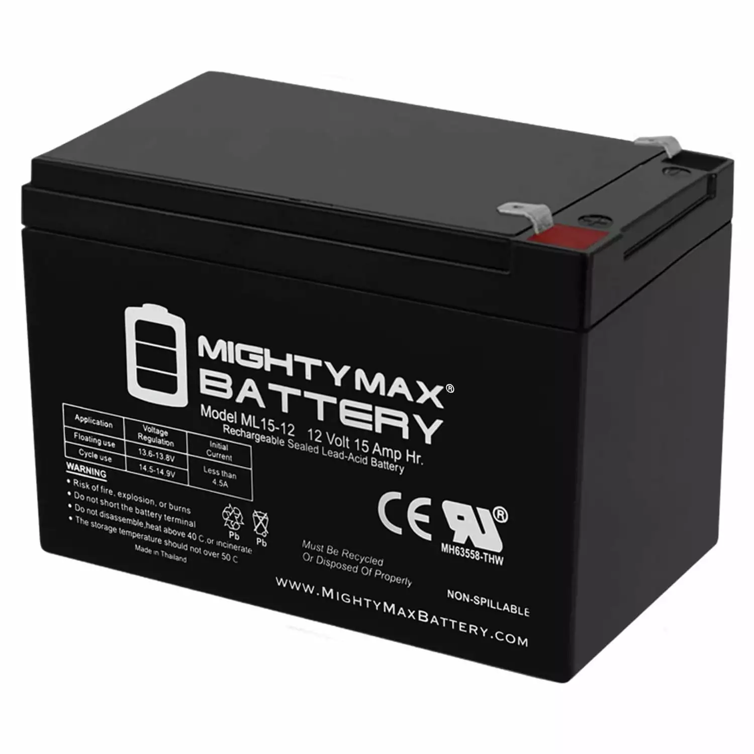 12V 15AH F2 SLA Battery for X-Port Electric Scooter