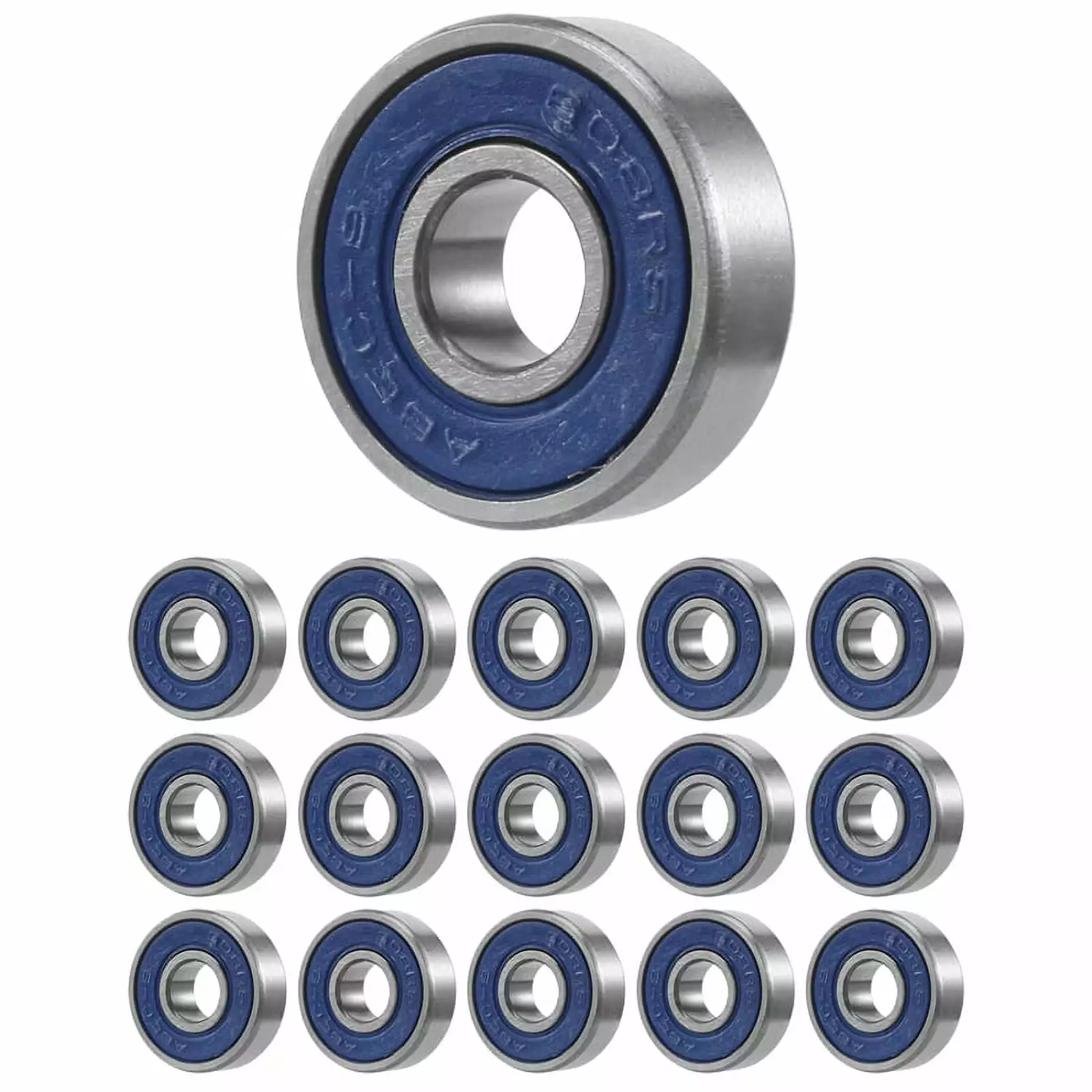 16Pcs Frictionless ABEC 9 Skateboard Roller Wheels High Precision Shafts Bearing Steel Spare Bearings