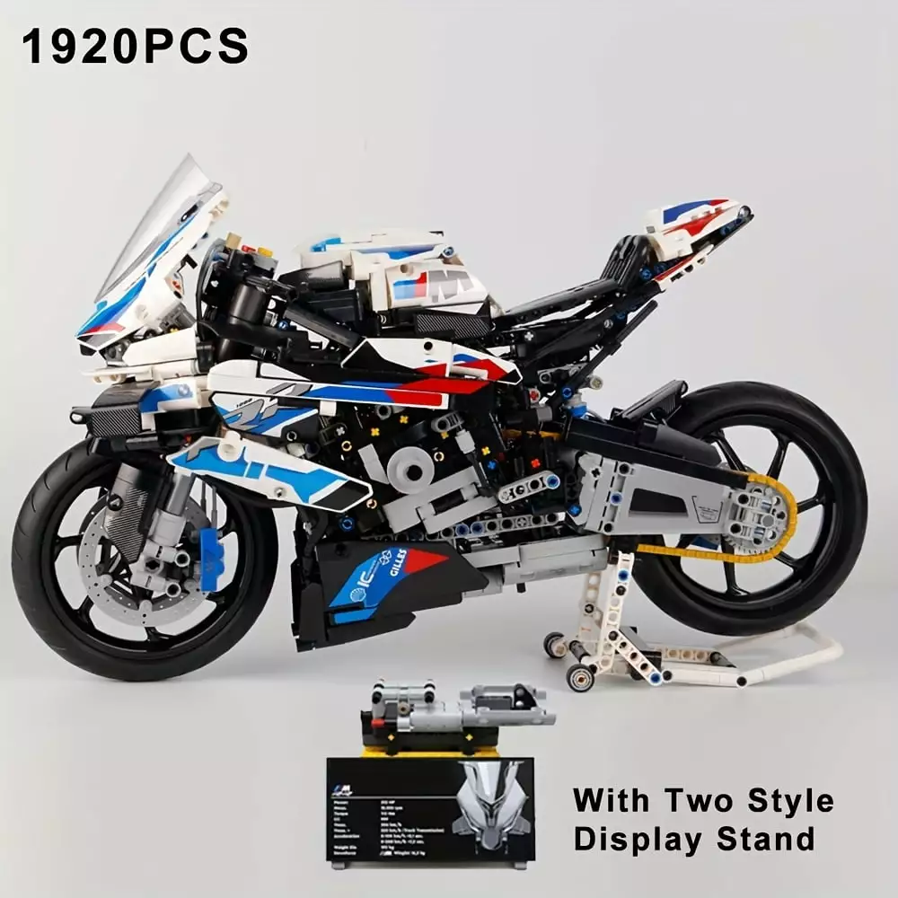 1920Pieces For Adults Kids Motorcycle Model Building Kit; Build A Stylish Motorcycle Display Model.a Rewarding Gift For Adults; Collectible Motorcycle Model Building Kit For Motorcycle Fans