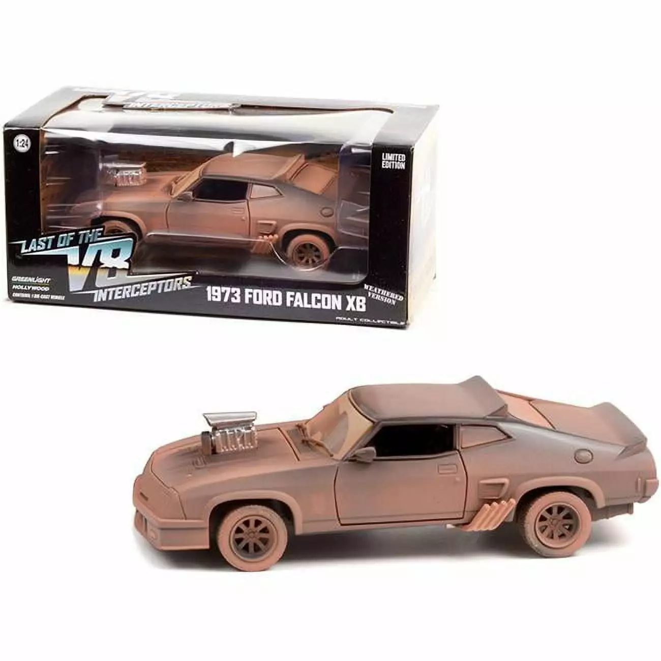 1973 Ford Falcon XB (Weathered Version) Last of the V8 Interceptors (1979) Movie 1/24 Diecast Model Car by Greenlight