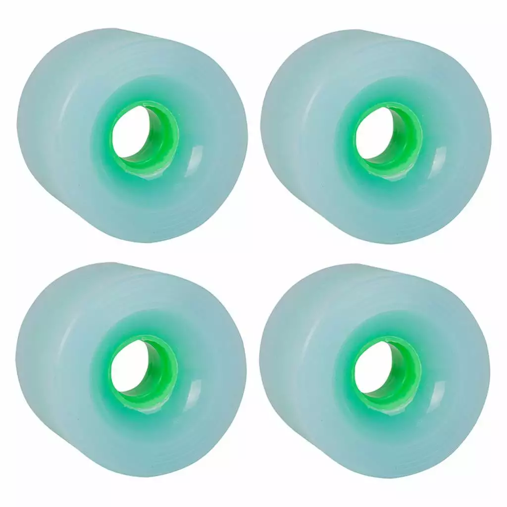 4Pieces 78A Skateboard Wheels PU Longboard Cruiser Maintenance Parts 70x51mm Green