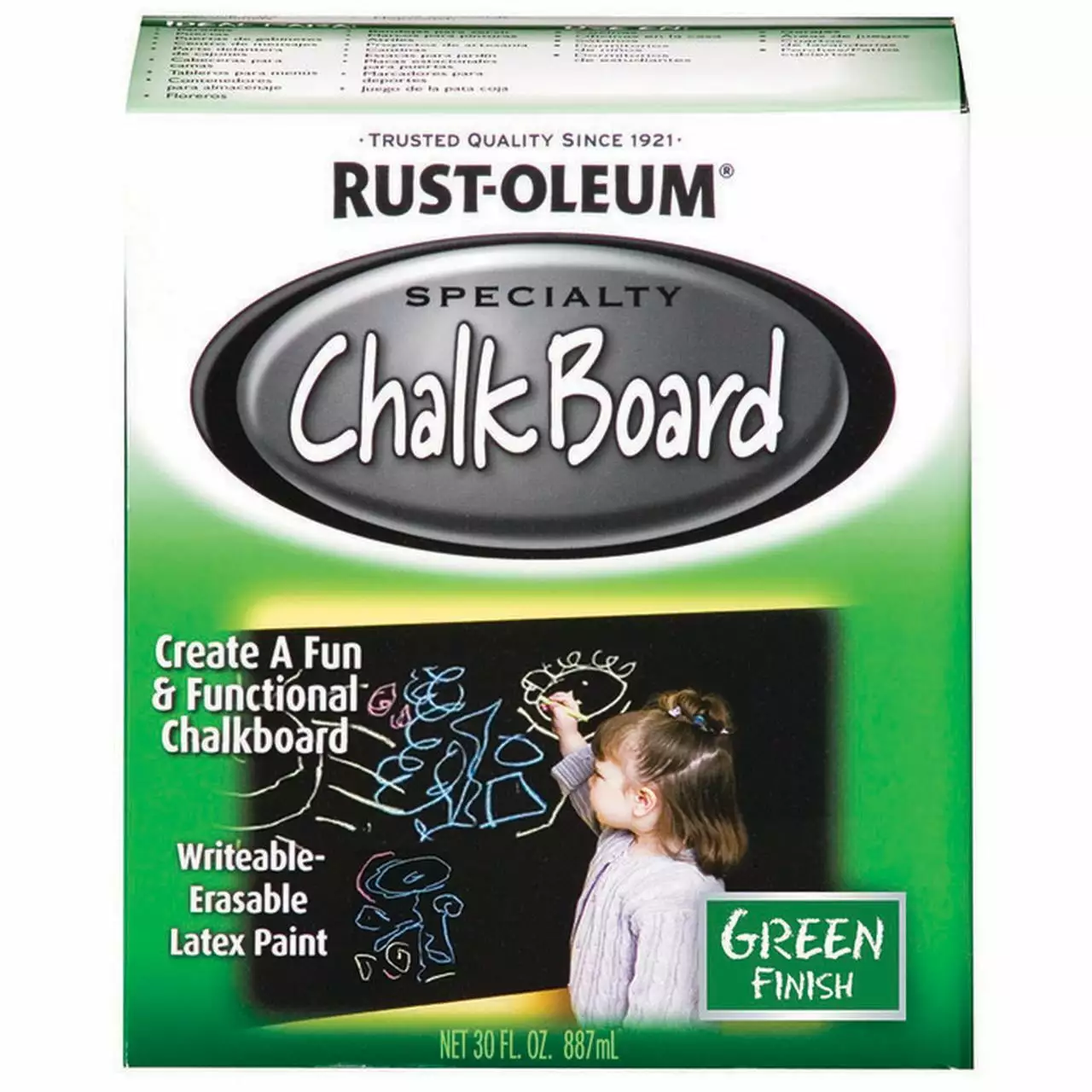 30 oz Rust-Oleum Brands 206438 Green Specialty Chalkboard Paint