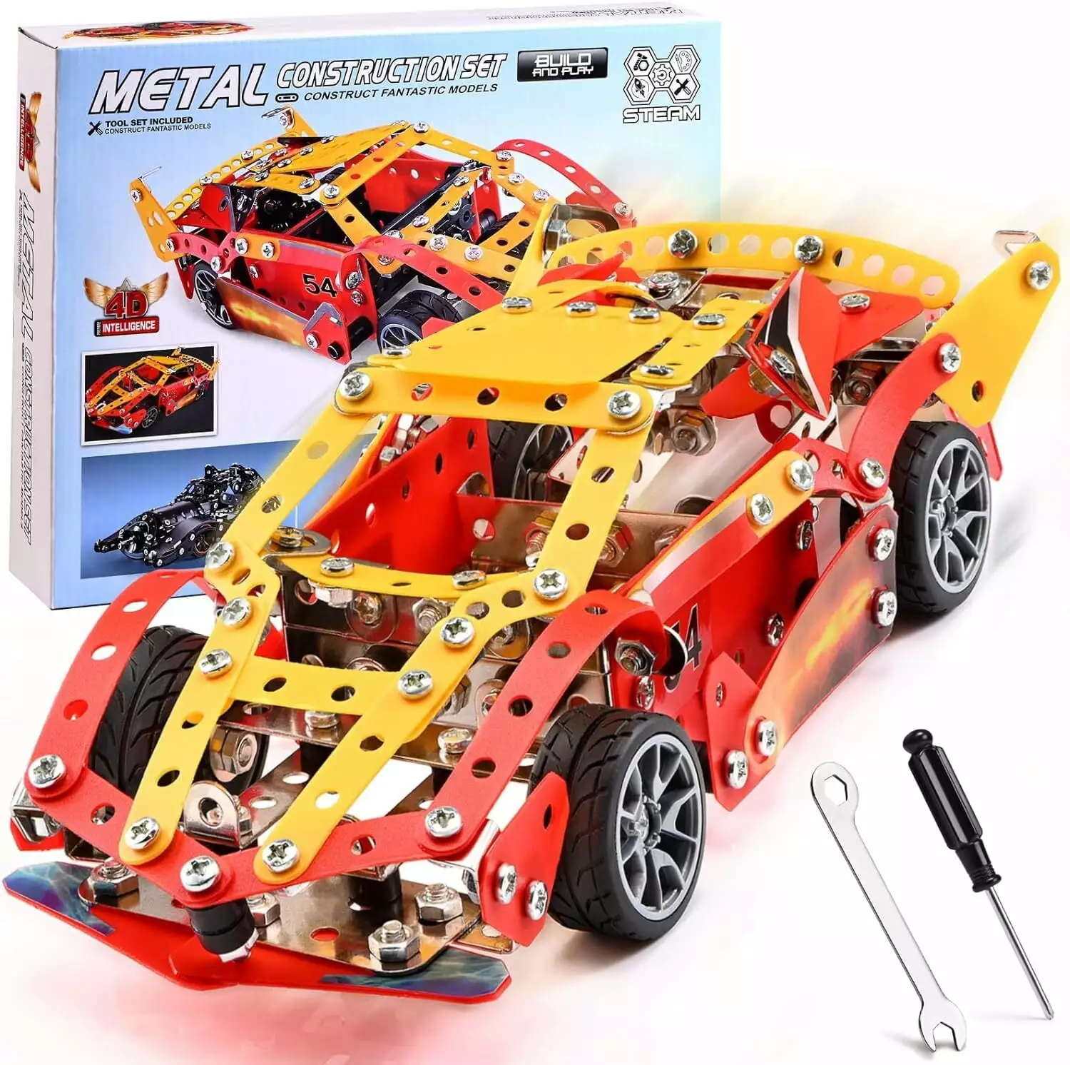 370 PCS Building Kit Model Car Set STEM Project Building Toys for Kids Ages 8-12 Educational Building Toys Technique Model Kits Birthday Gift for Boy