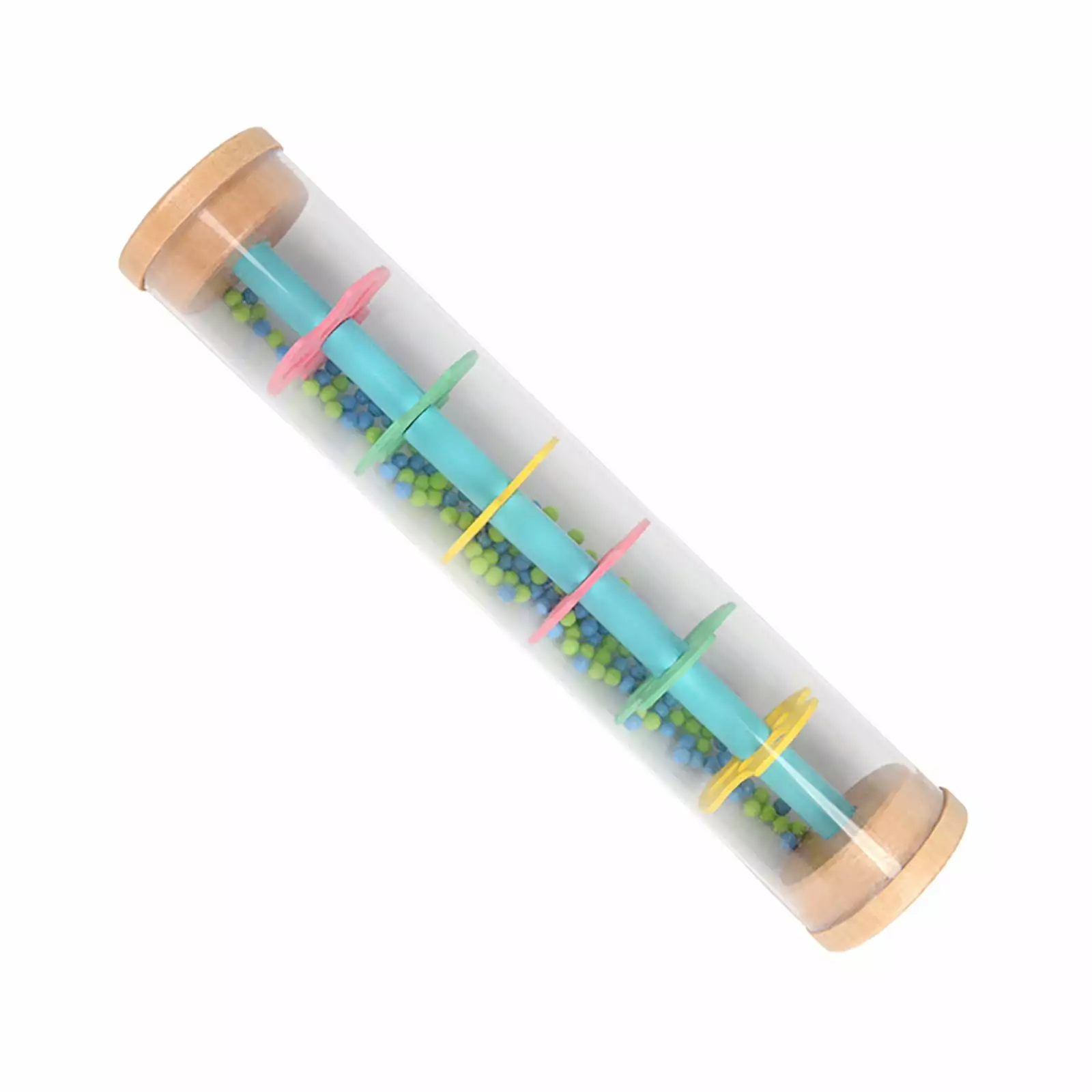 Mortilo Wooden Rain Stick Visual and Sound Stimulation Early Learning Fine Motor Skills