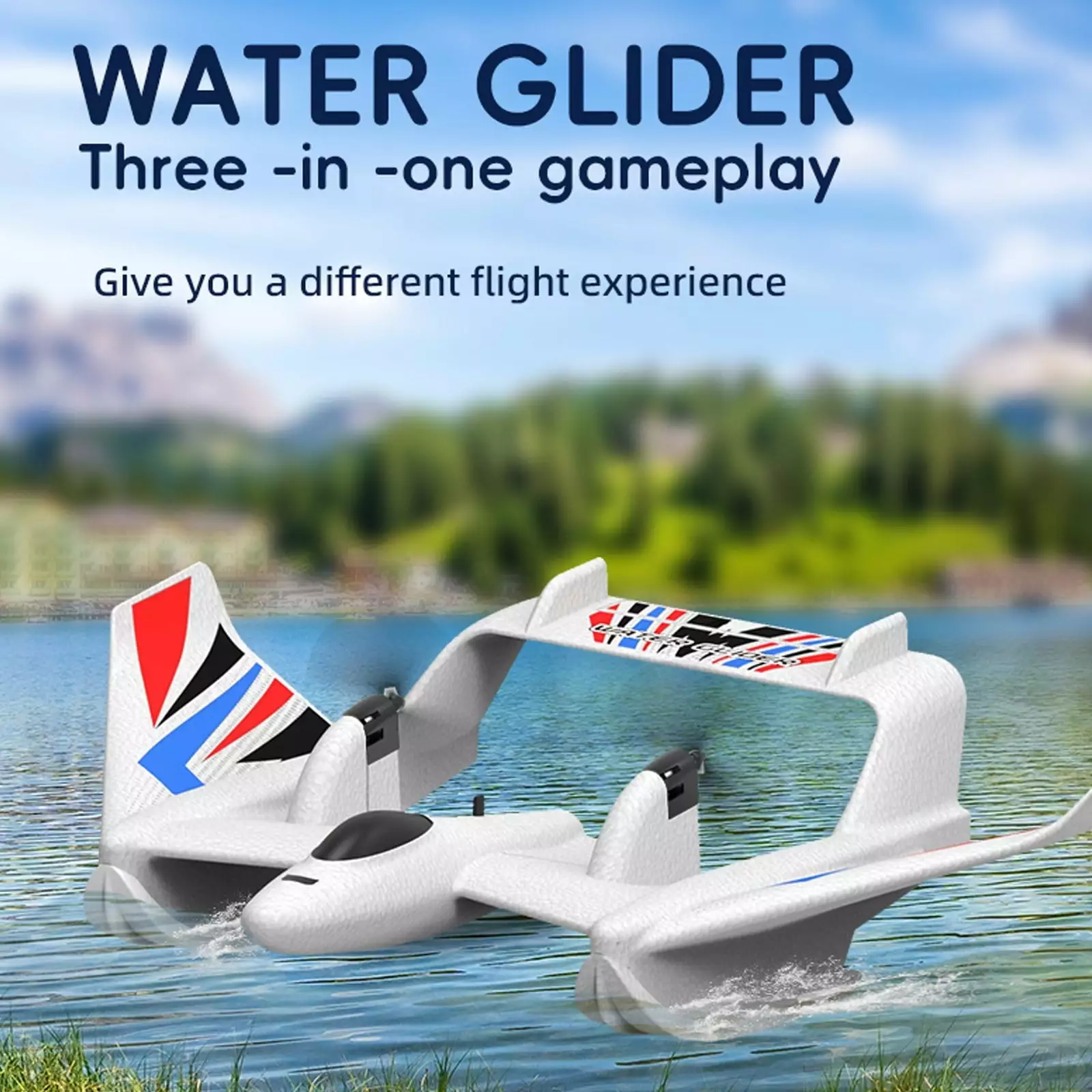 3in1 Water Land Remote Control Airplane 2.4GHz Gyroscope Remote Control Drone