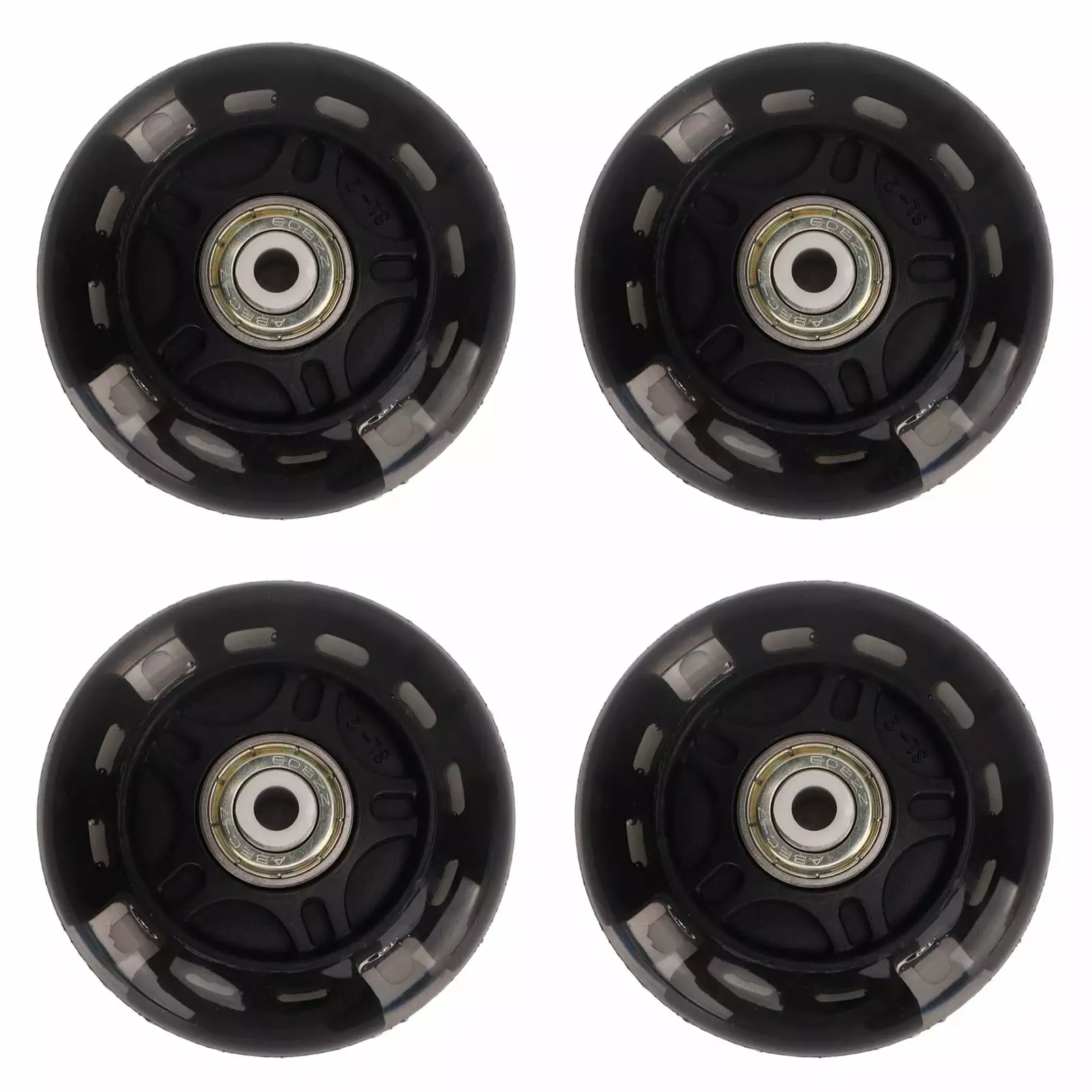 4 PCS 69mm Inline Skate Flash PU Replacement Wheels