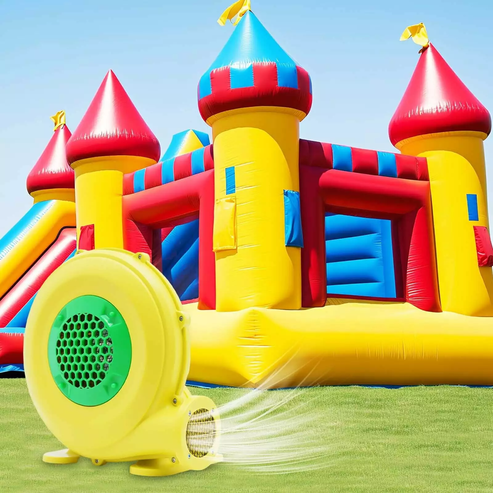 450W 0.6hp Commercial Inflatable Bounce House Castle Powerful Air Blower PumpFan