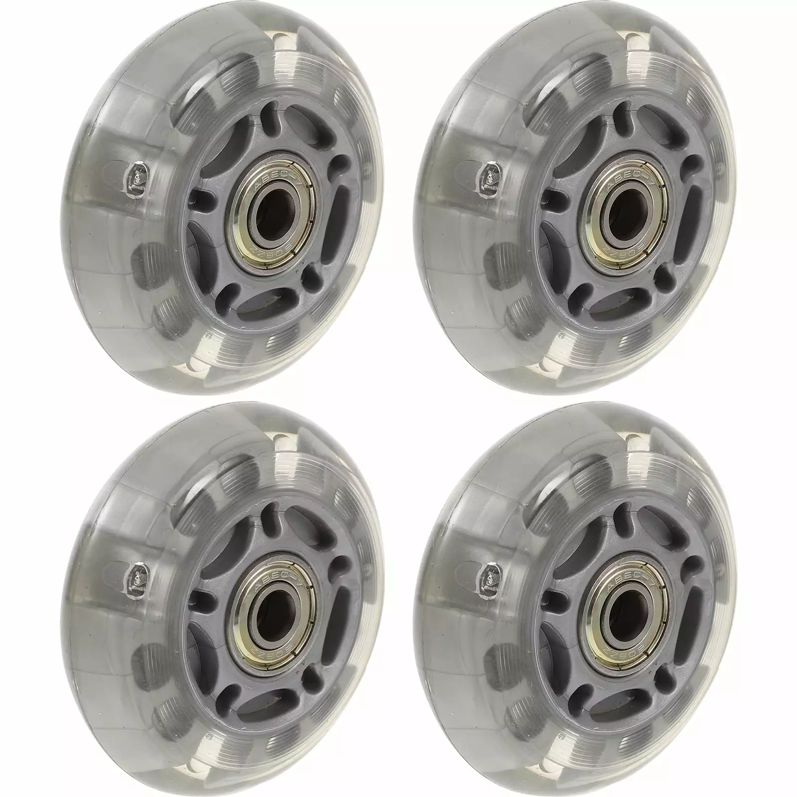 4pcs 72mm LED Skate Wheels Inline Roller Wheels for Outdoor Replacement (Random Color)