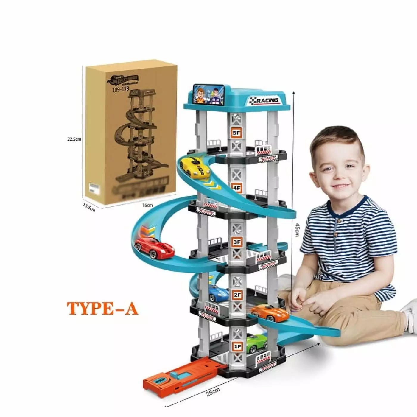 62 PCS Construction Toys Race Tracks for Children Toys. Flexible Track Playset Create A Engineering Road