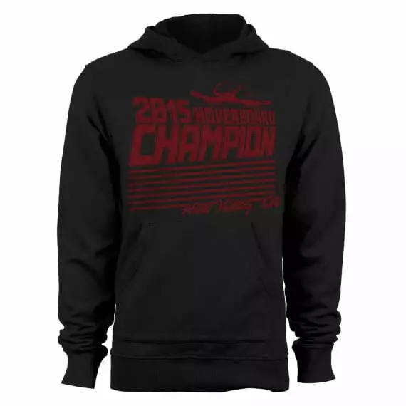 GEEK TEEZ Hoverboard Champ Original Artwork Inspired by Back To The Future Men's Hoodie Black XXX-Large