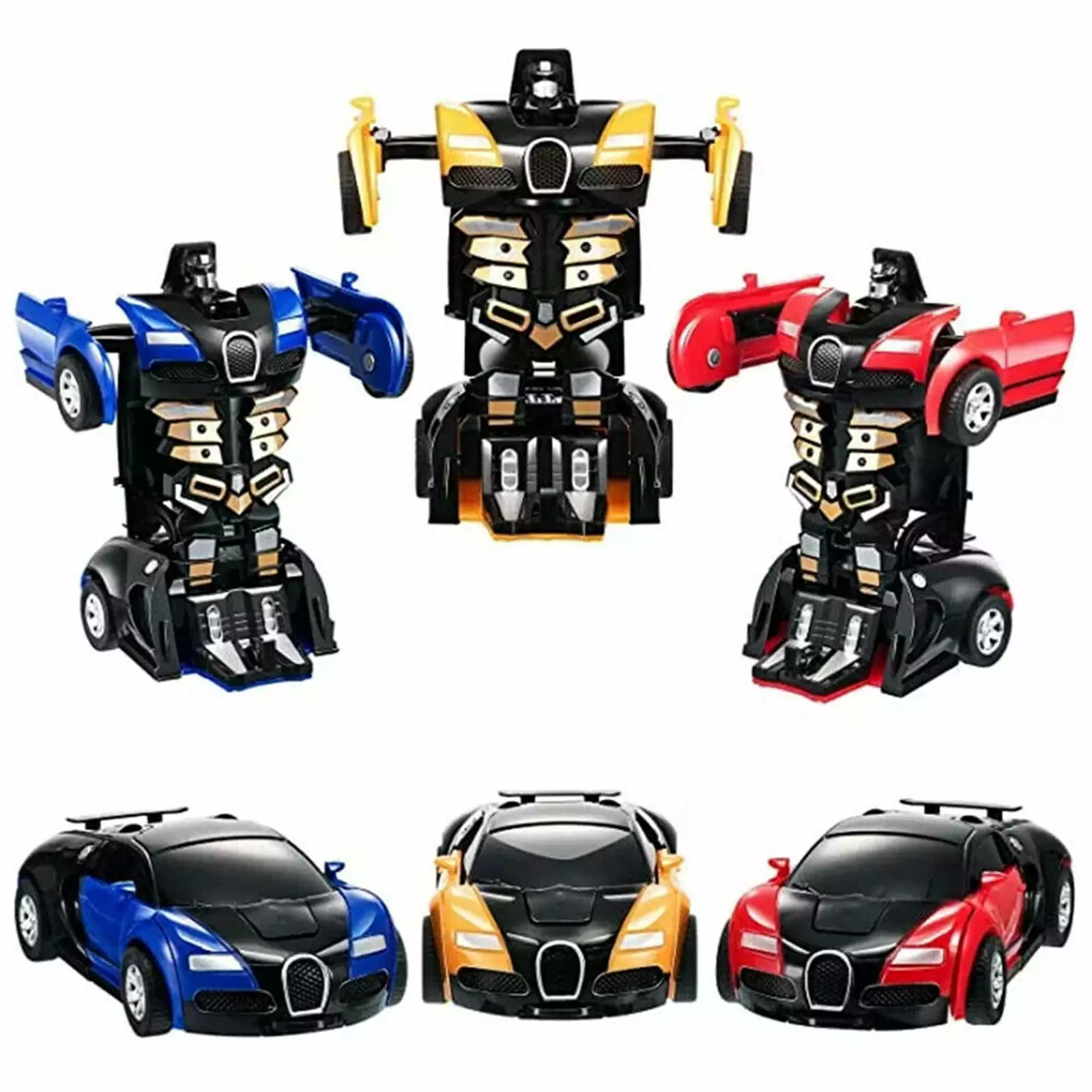 Starynighty Transforming RC Car Robot Toy . Scale 360??Rotating Drifting Race Car .Best Gift for Kids