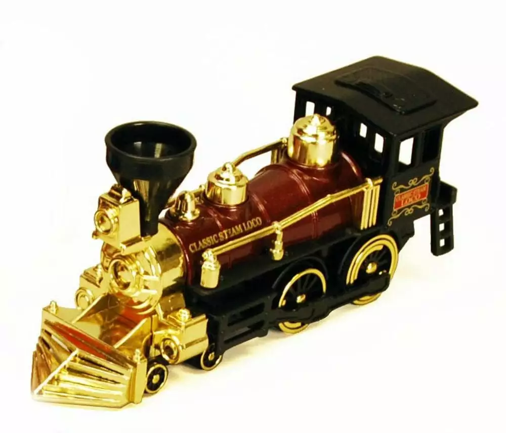 Classic Team Locomotive Train. Burgundy with Gold - Showcasts 9935D - 7 Inch Scale Diecast Model Replica (Brand New. but NOT IN BOX)