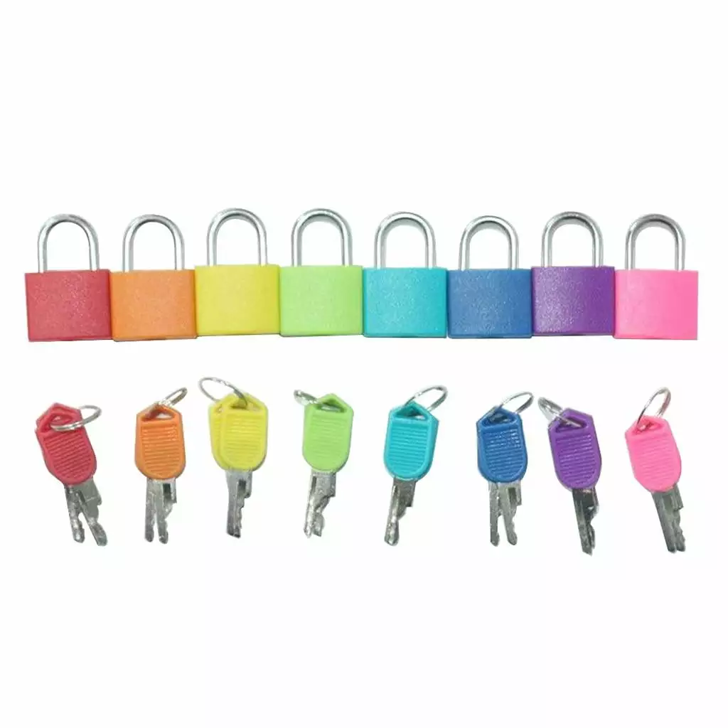 8 Pieces Matching Games Lock Set Toy Lock and Key Set Montessori Toys