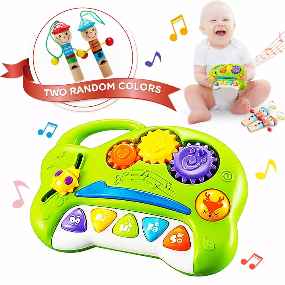 HAOAN Baby Musical Piano Toy .Learning Light up Toy. Early Educamional Montessori Toys for Babies Toddler Boys Girls Birthday