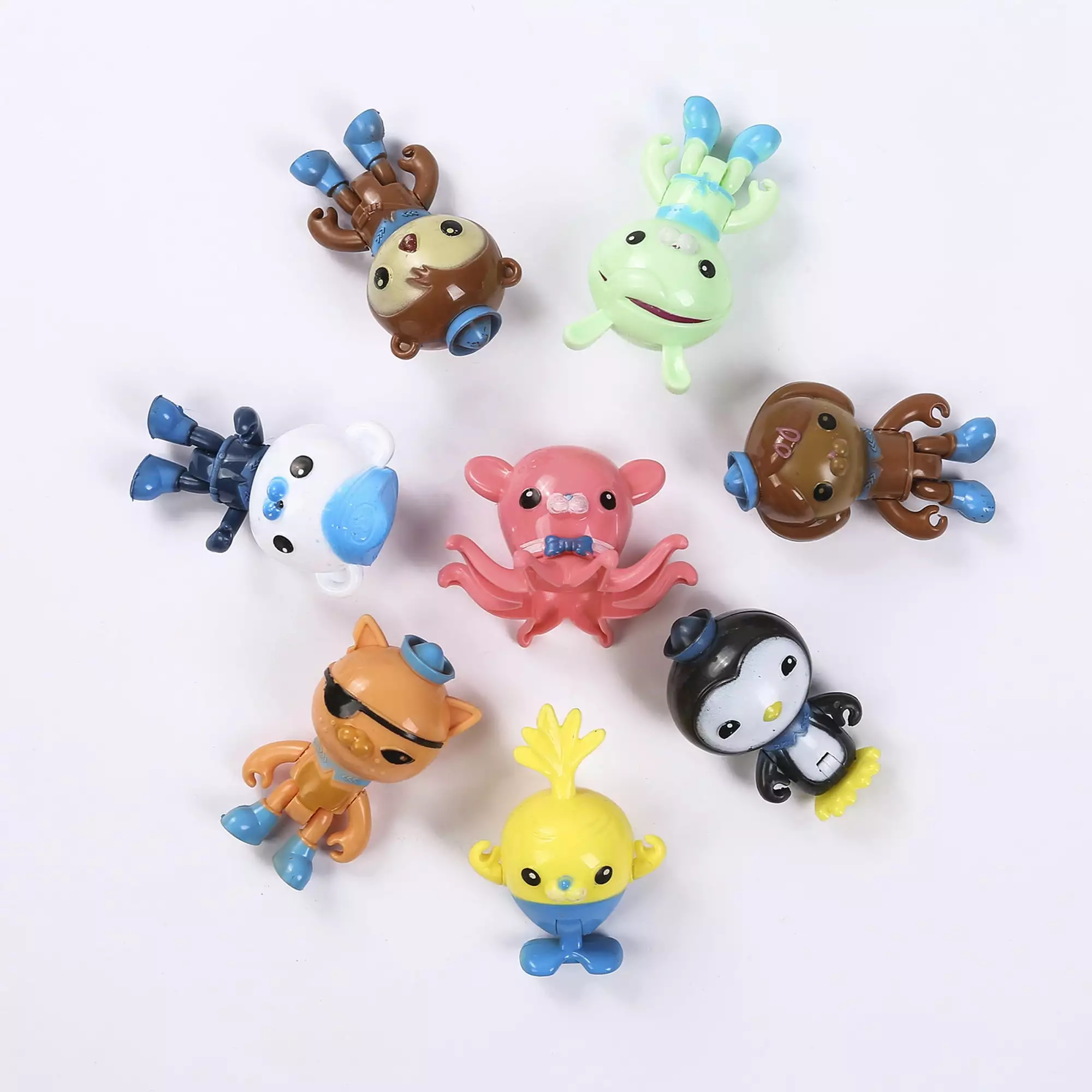 8Pcs Set Octonauts Octo Crew 8 Kids Toys PVC Dolls Collection Festival Birthday Gifts For Kids Friends