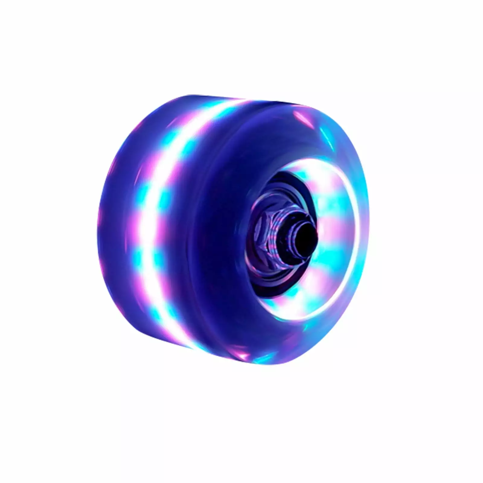 Luminous Light Up Quad Roller Skate Wheels with BankRoll Bearings Installed