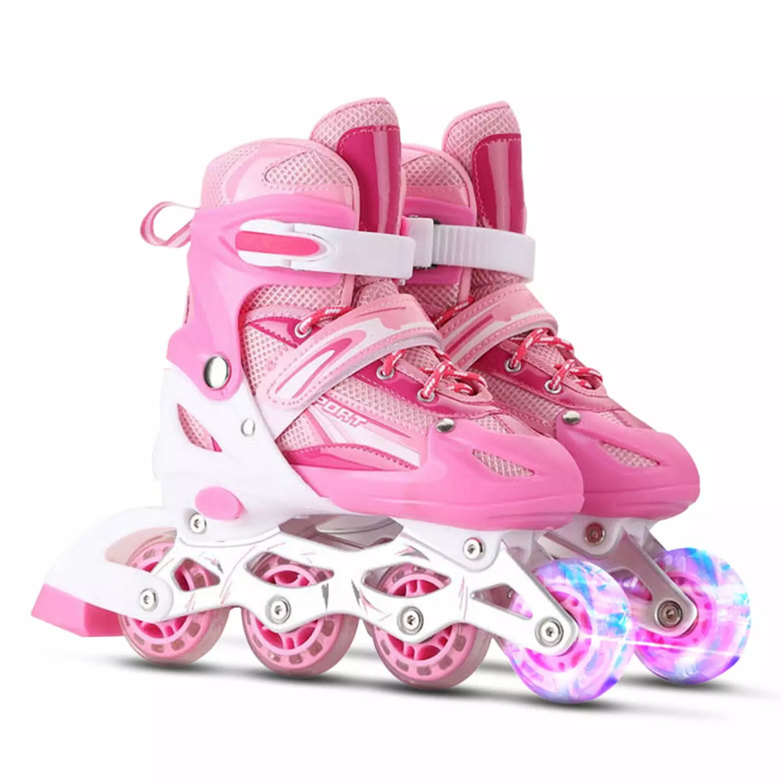 Adjustable Illuminating Inline Skates with Up Wheels for and Adults for Girls and Boys Men and Women