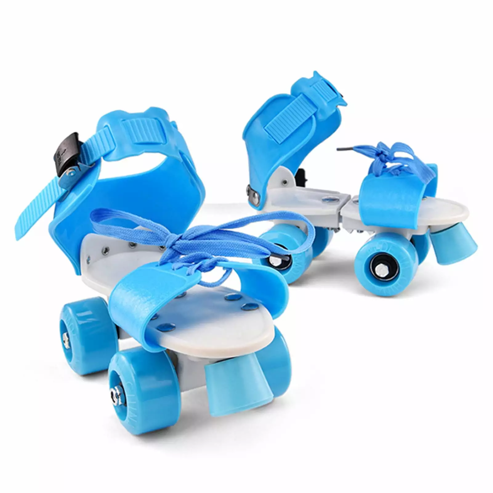 Anself Adjustable Size Children Roller Skates Double Row Skates Skating Shoes Double Wheels Skates for Beginners Girls Boys