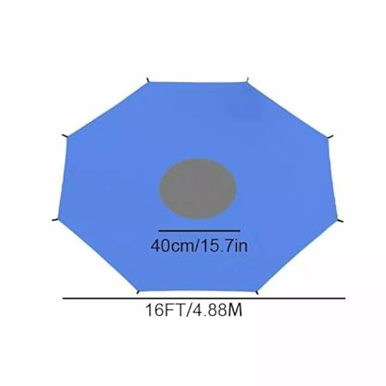 BTTGGLhn Trampoline Sun Shade Cover. 8ft 10ft 12ft 14ft 16ft Sun-Protection Trampolines Canopy Antis Trampoline Tops Cover Accessories for Outdoor Backyard Playground