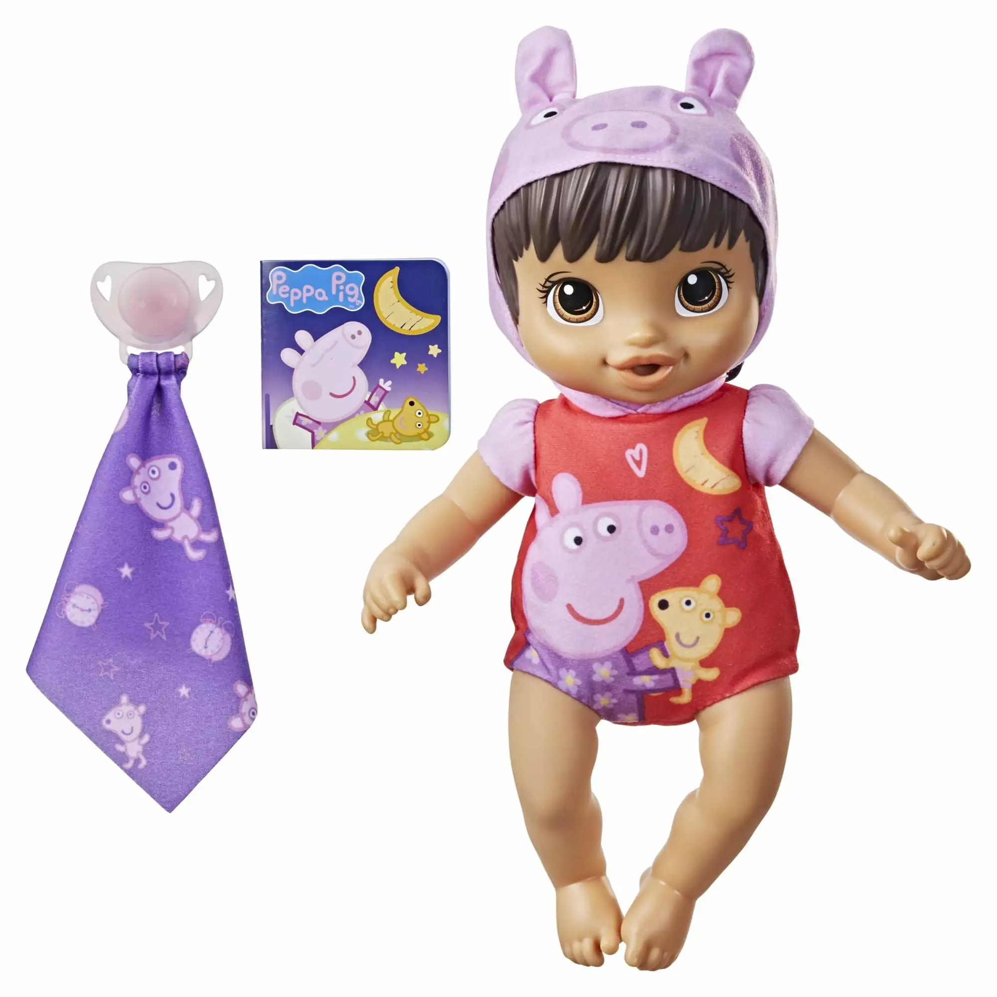 Baby Alive Goodnight Peppa Doll. Peppa Pig Toy. Brown Hair. Only At Walmart