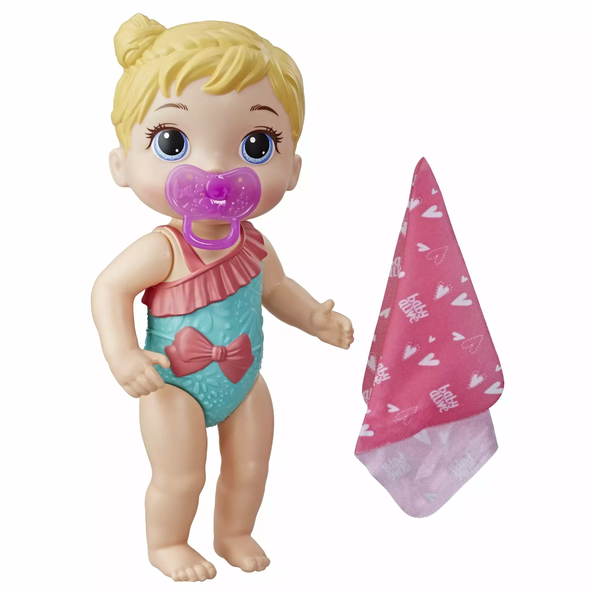 Baby Alive: Splash 'n Snuggle Baby Blonde Hair Doll For Water Play. With Accessories. Kids Toddler Toy for Boys and Girls. Age 3 4 5 6 7 and Up