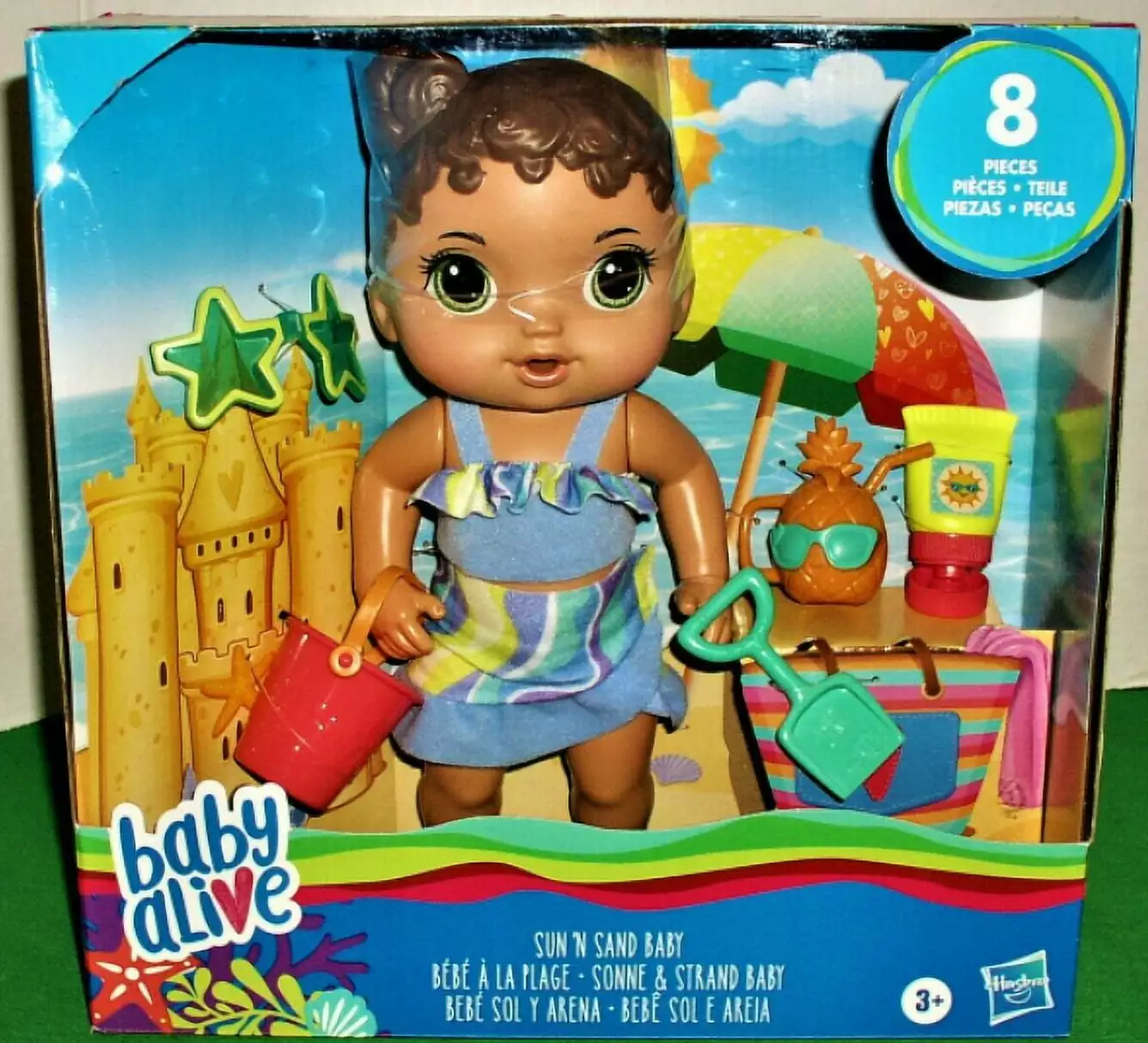 Baby Alive Sun N Sand Baby 8pc Set Hasbro