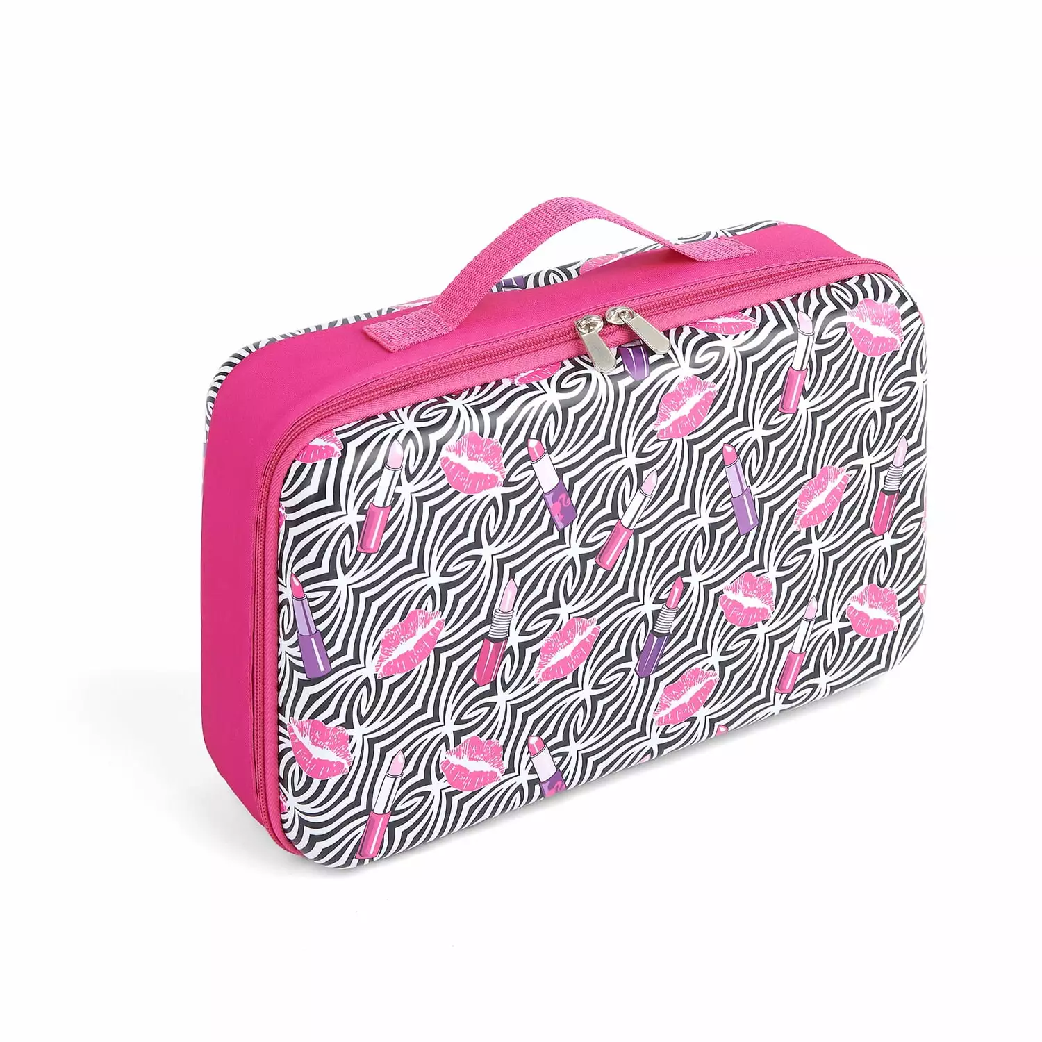 Badger Basket Doll Storage and Travel Case for 12-inch Fashion Dolls. Lipstick Pink