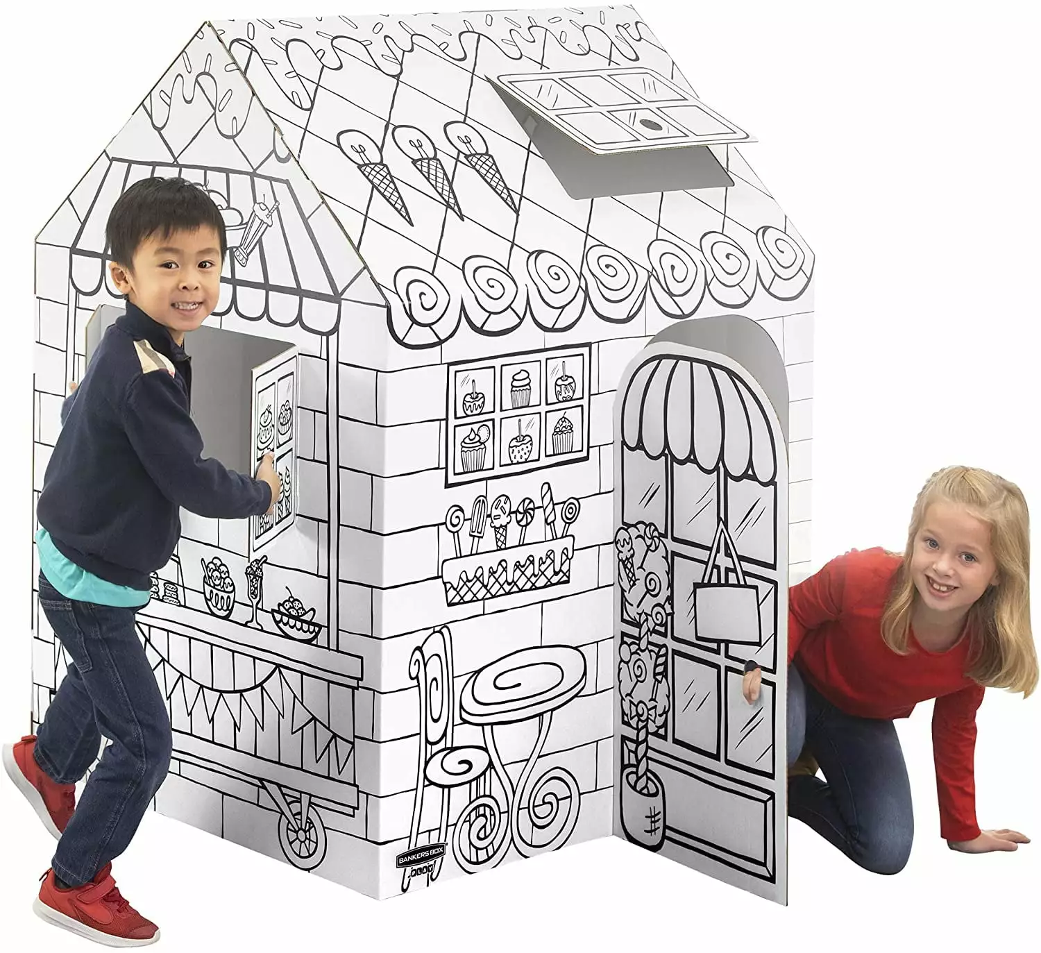 Bankers Box Kids at Play: Treats 'N' Eats Colorable Playhouse