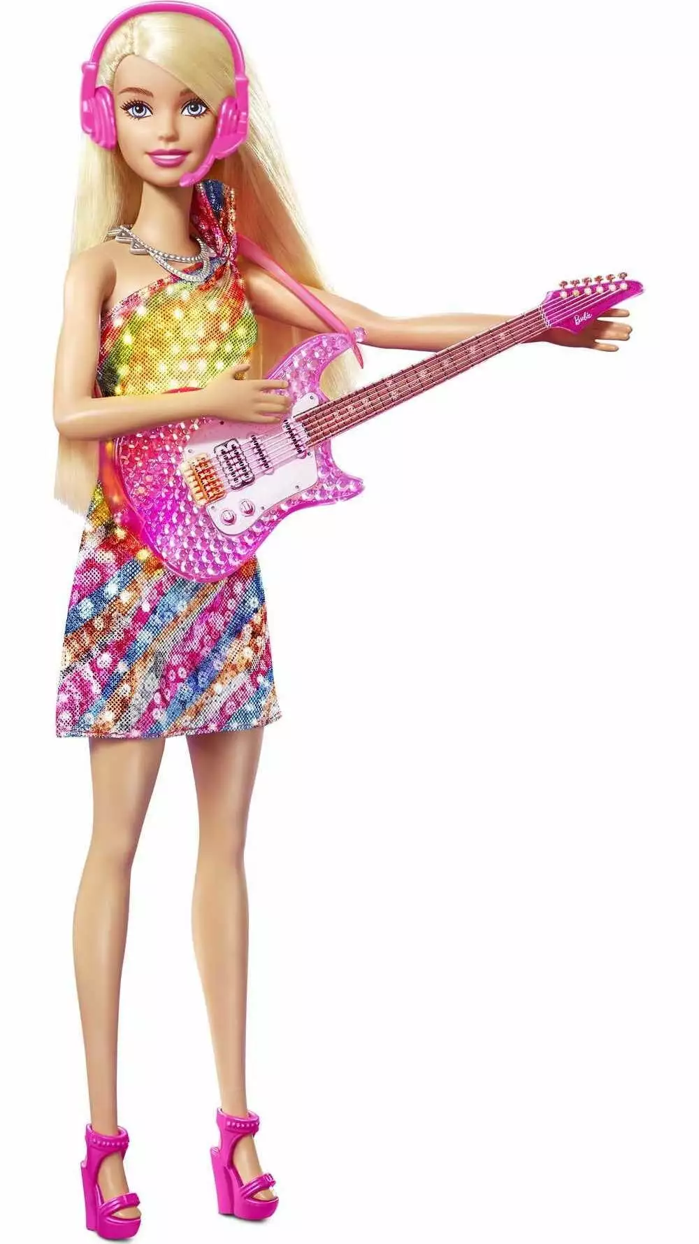 Barbie: Big City. Big Dreams Singing Malibu Roberts Doll 11.5-in Blonde with Music. Light-Up Feature. Microphone & Accessories. Gift for 3 to 7 Year Olds