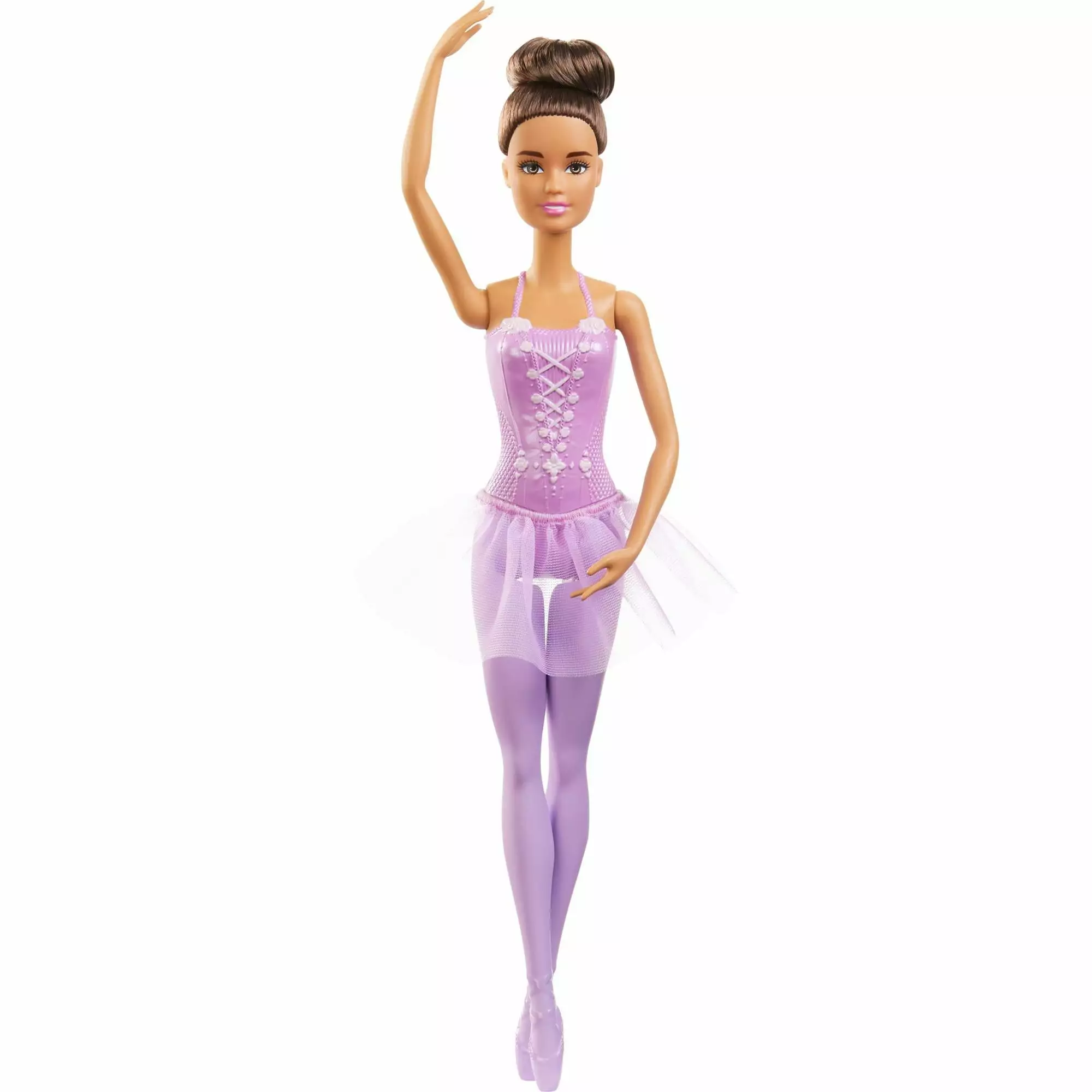 Barbie Career Ballerina Doll with Tutu and Sculpted Toe Shoes. Brunette Hair