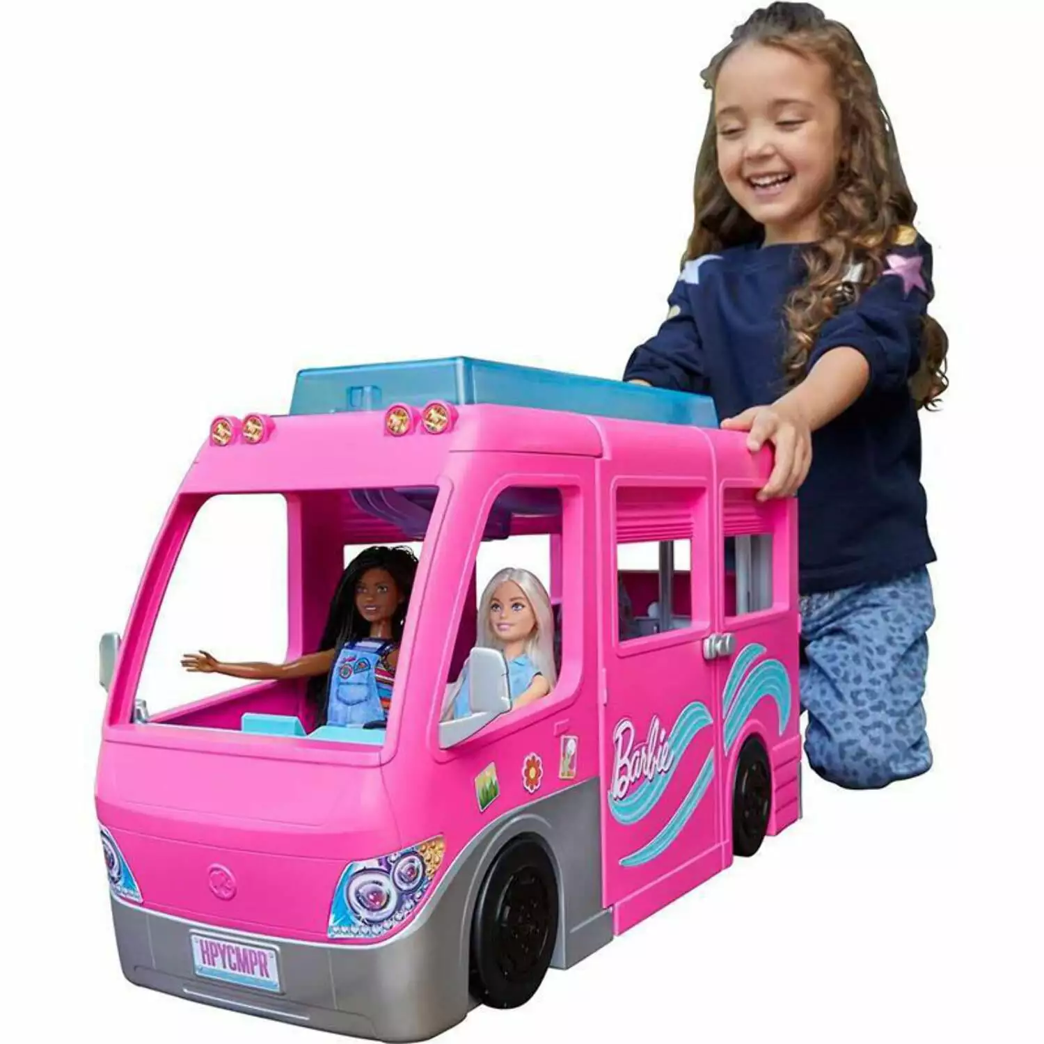 Barbie Doll DreamCamper Van Playset with Pets. Pool. Slide & Accessories. Toys For Ages 3 Years Old & up