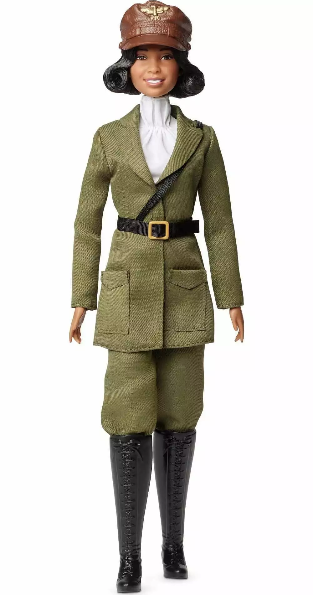 Barbie Inspiring Women Bessie Coleman Collectible Doll with Aviator Suit. Helmet and Goggles