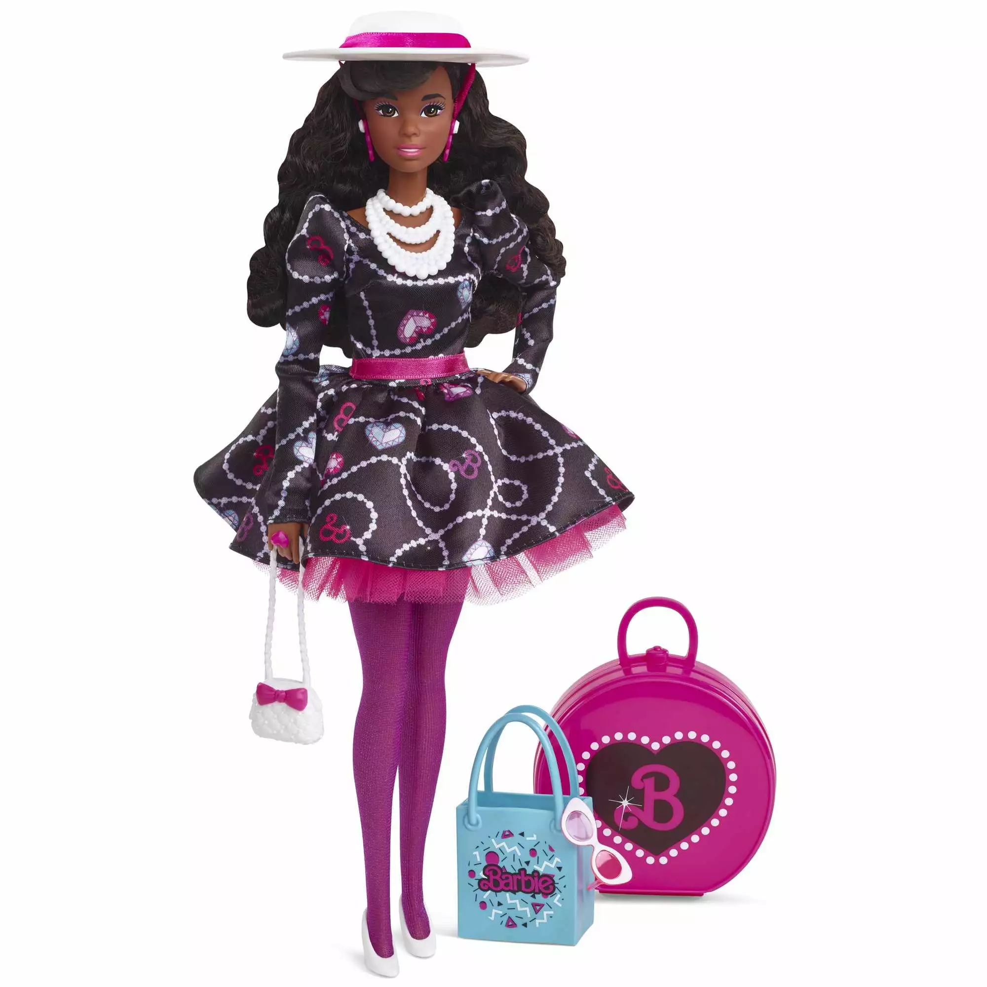 Barbie Rewind '80s Edition Collectible Doll with Sophisticated Dress & Pearly Accessories