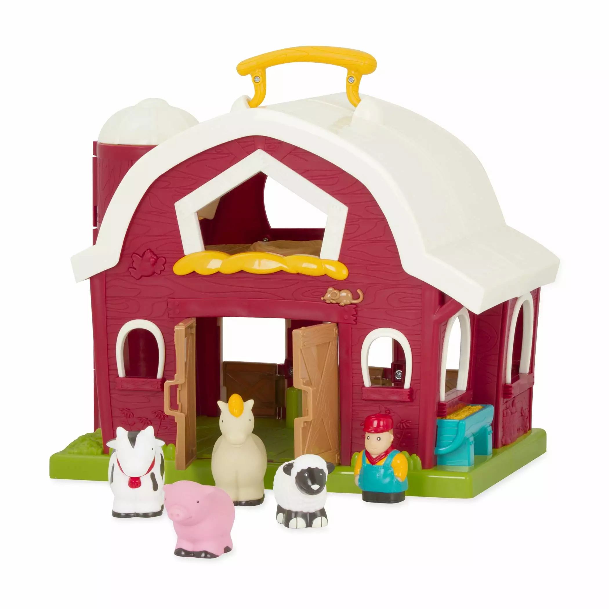 Battat Big Red Barn Farm Playset with Toy Animals. Figurine. Toddler and Preschool Toys