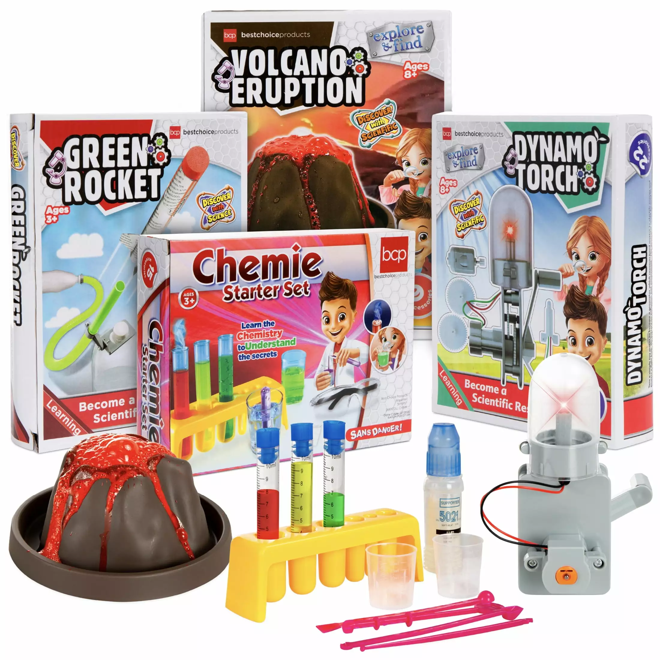 Best Choice Products 4-in-1 Science Project Kit. STEM & STEAM DIY Lab Experiments for Kids