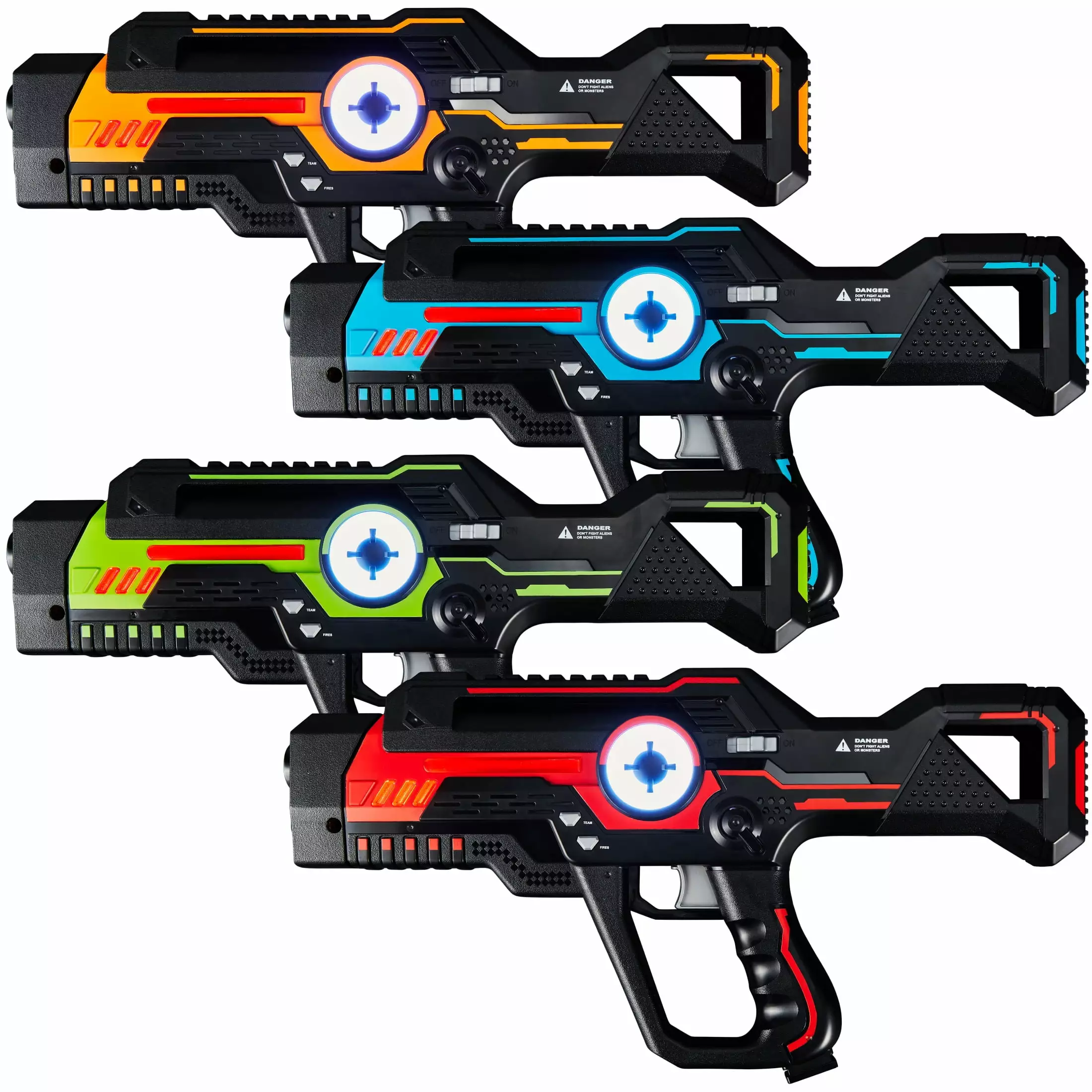 Best Choice Products Set of 4 Laser Tag Blasters. Infrared Toy Set Multiplayer Game for All Ages w/ Lights & Sounds