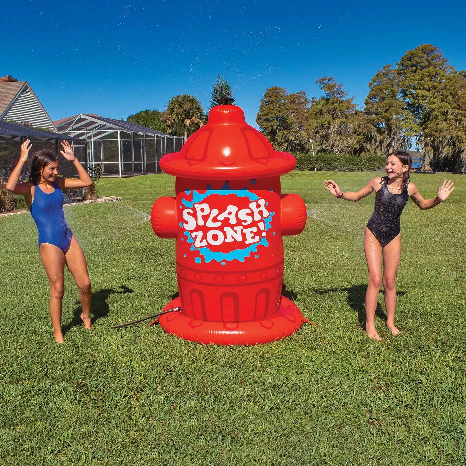 BigMouth Giant Inflatable Fire Hydrant Sprinkler. 46 x 46 x 76