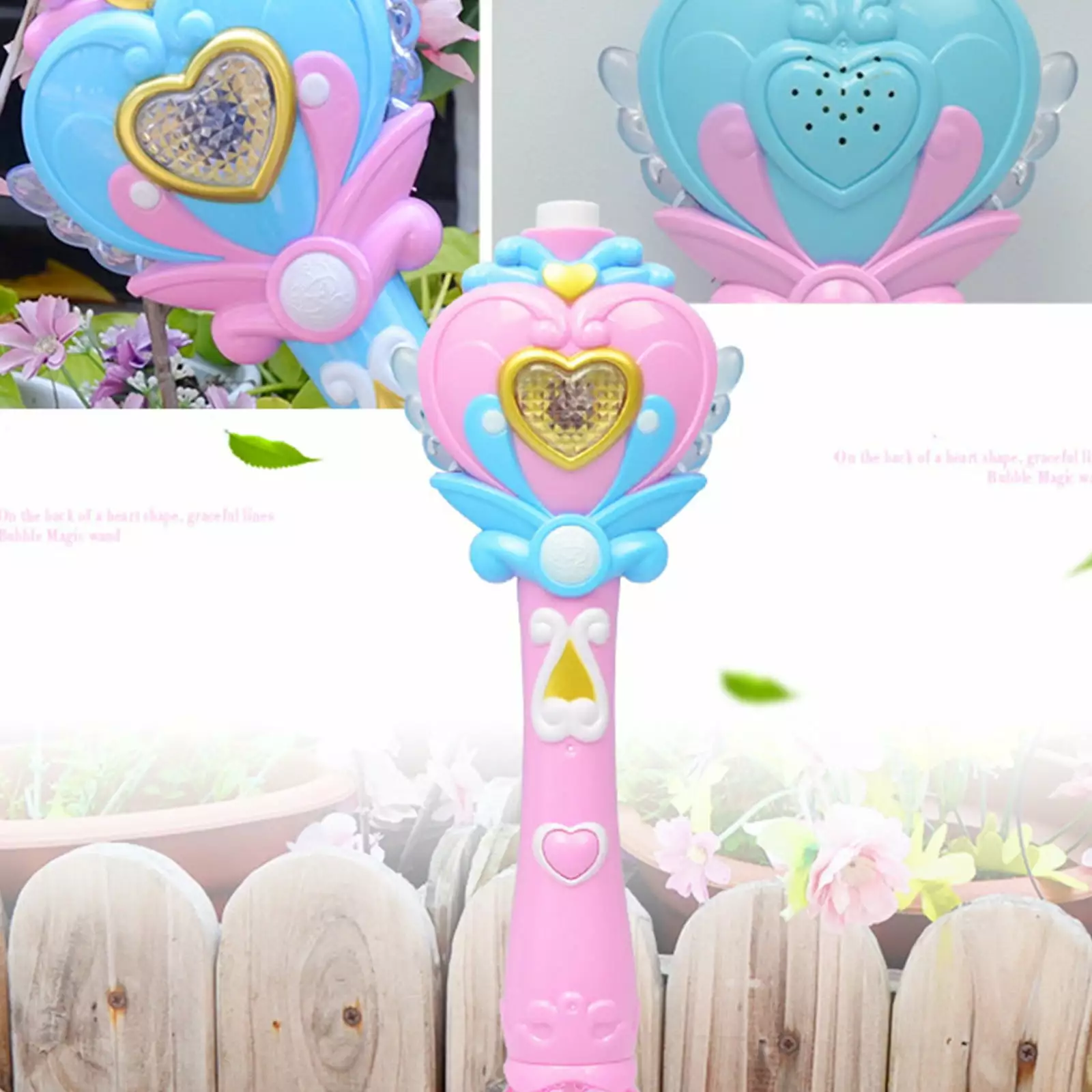 Bubble Mania Bubble Machine - Musical Light-up Bubble Wand.Magic Bubble Wand Bubble Blower 100ml