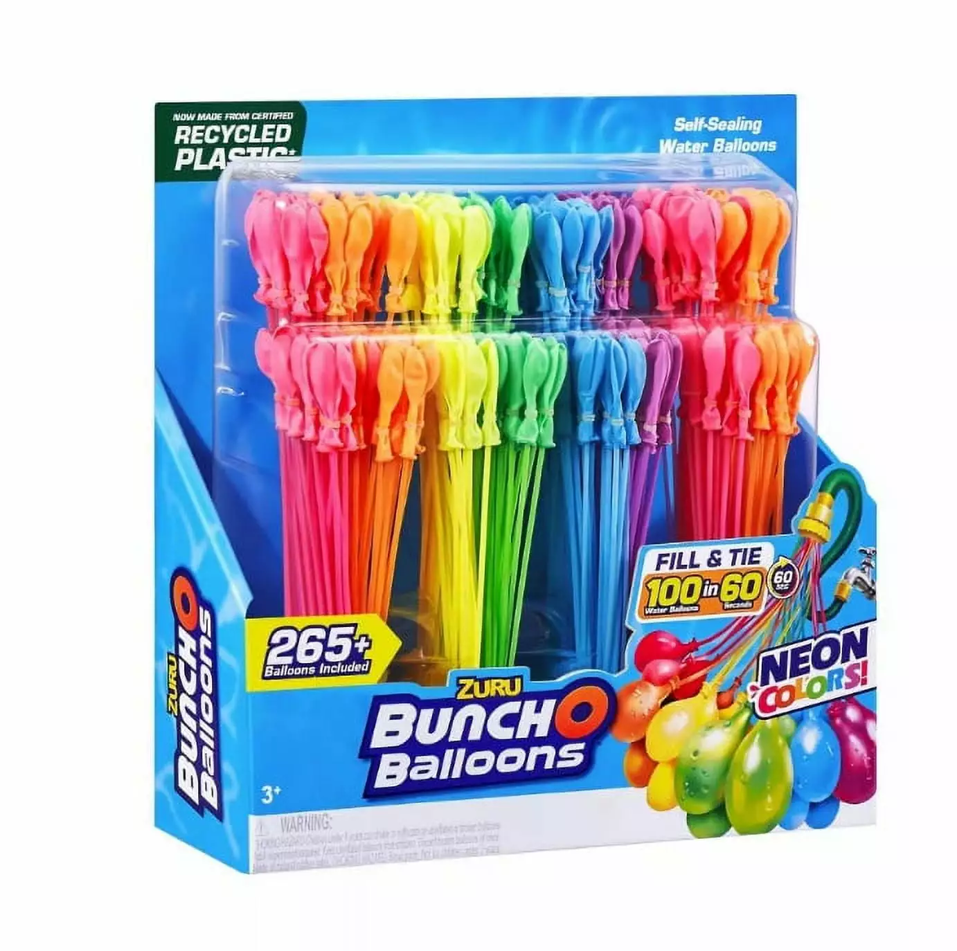 Bunch O Balloons 8pk Rapid Filling Self Sealing Water Balloons - Neon by ZURU