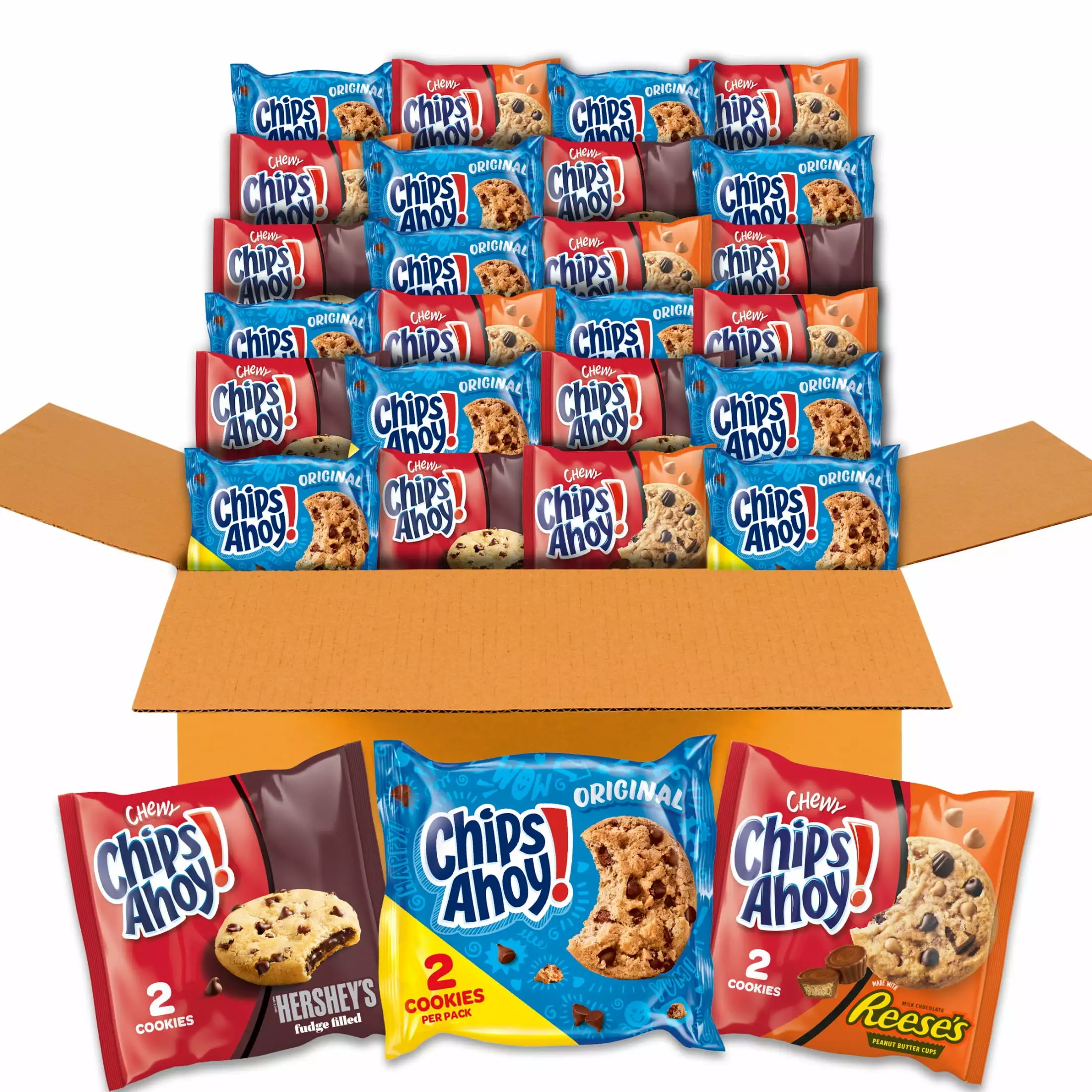 CHIPS AHOY! Cookie Variety. 50 Snack Pack (2 Cookies per Pack)