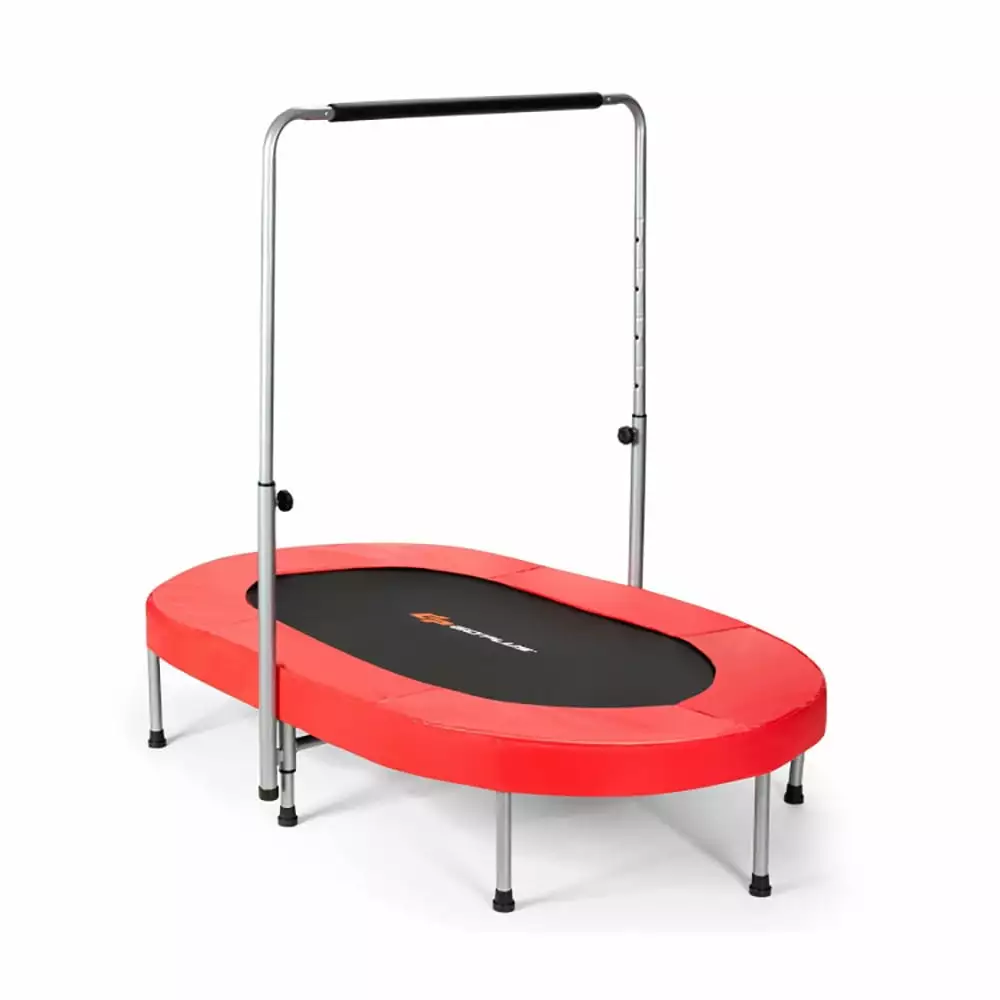 Canddidliike 2-Person Foldable Mini Kids Fitness Rebounder Trampoline-Red. Quiet Exercise Rebounder for Kids/Adults.Great Mini Trampoline for Indoor/Garden Workout