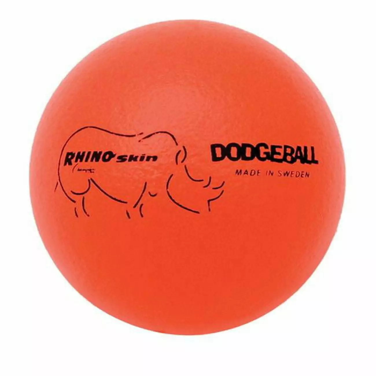 Champion Sports Rhino Skin Dodgeball Set. Neon Orange - Set of 6