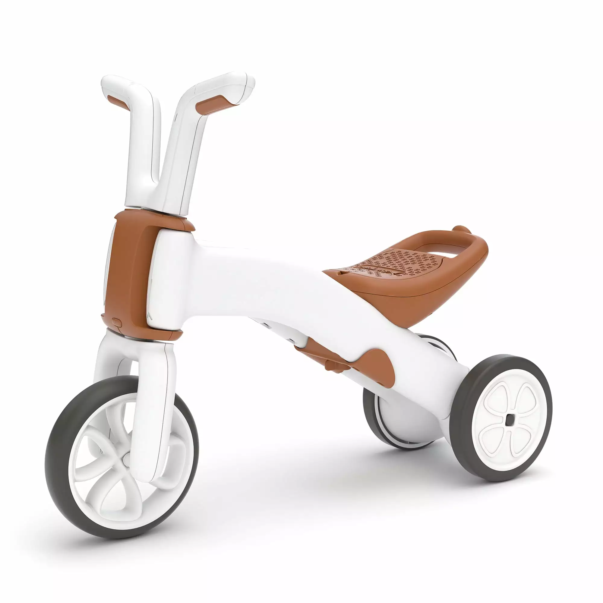 Chillafish Bunzi Gradual Balance Bike and Tricycle.6 inches. 2-in-1 Ride on Toy for 1-3 Years Old. Silent Non-Marking Wheels. Camel