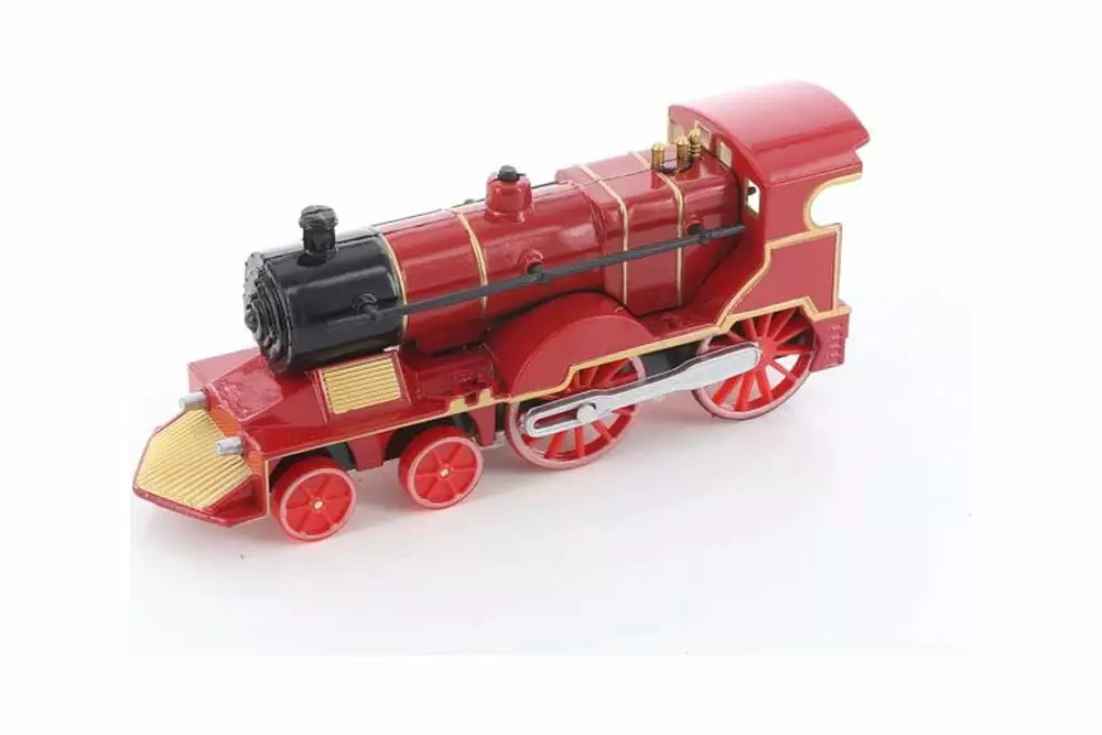 Classic Train with Sound and Lights. Red - ModelToyCars SL675DB - Diecast Toy Train