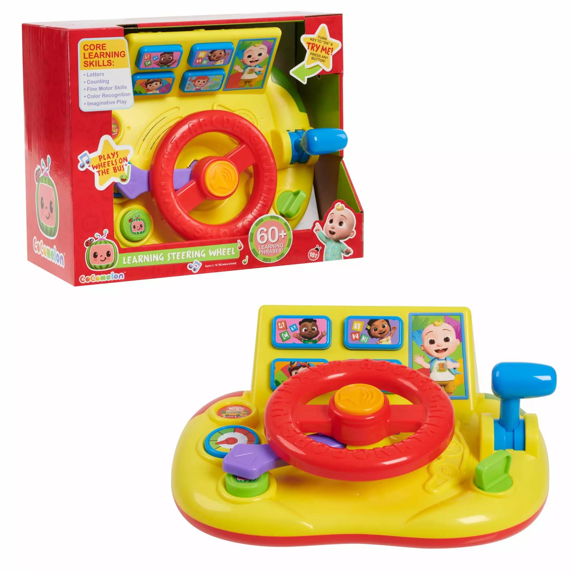 CoComelon Learning Steering Wheel. Learning & Education. Kids Toys for Ages 3 up